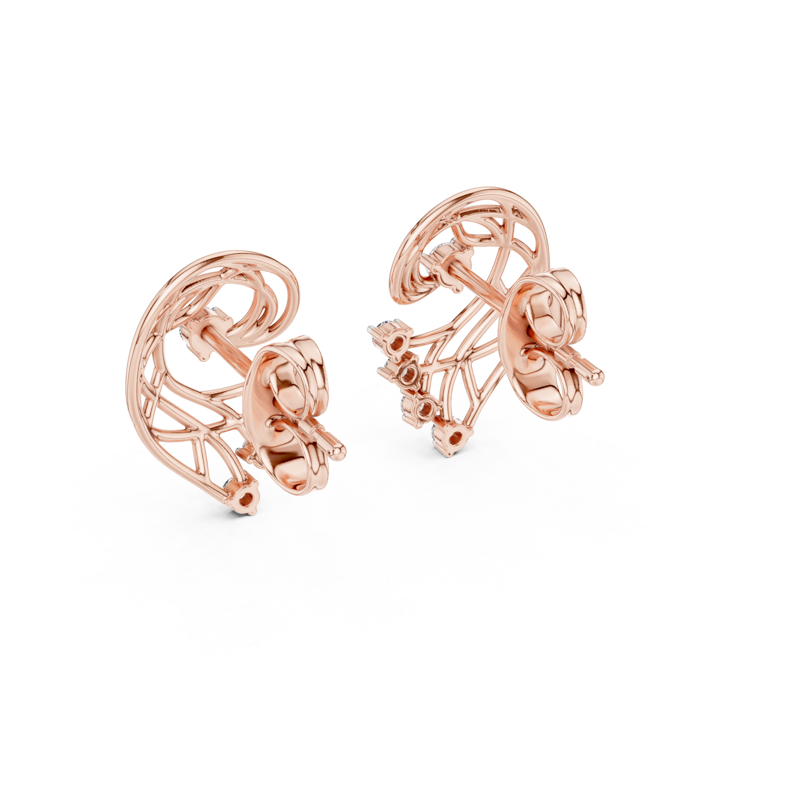 Chic Heart Diamond Earring