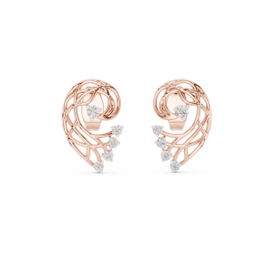 Chic Heart Diamond Earring