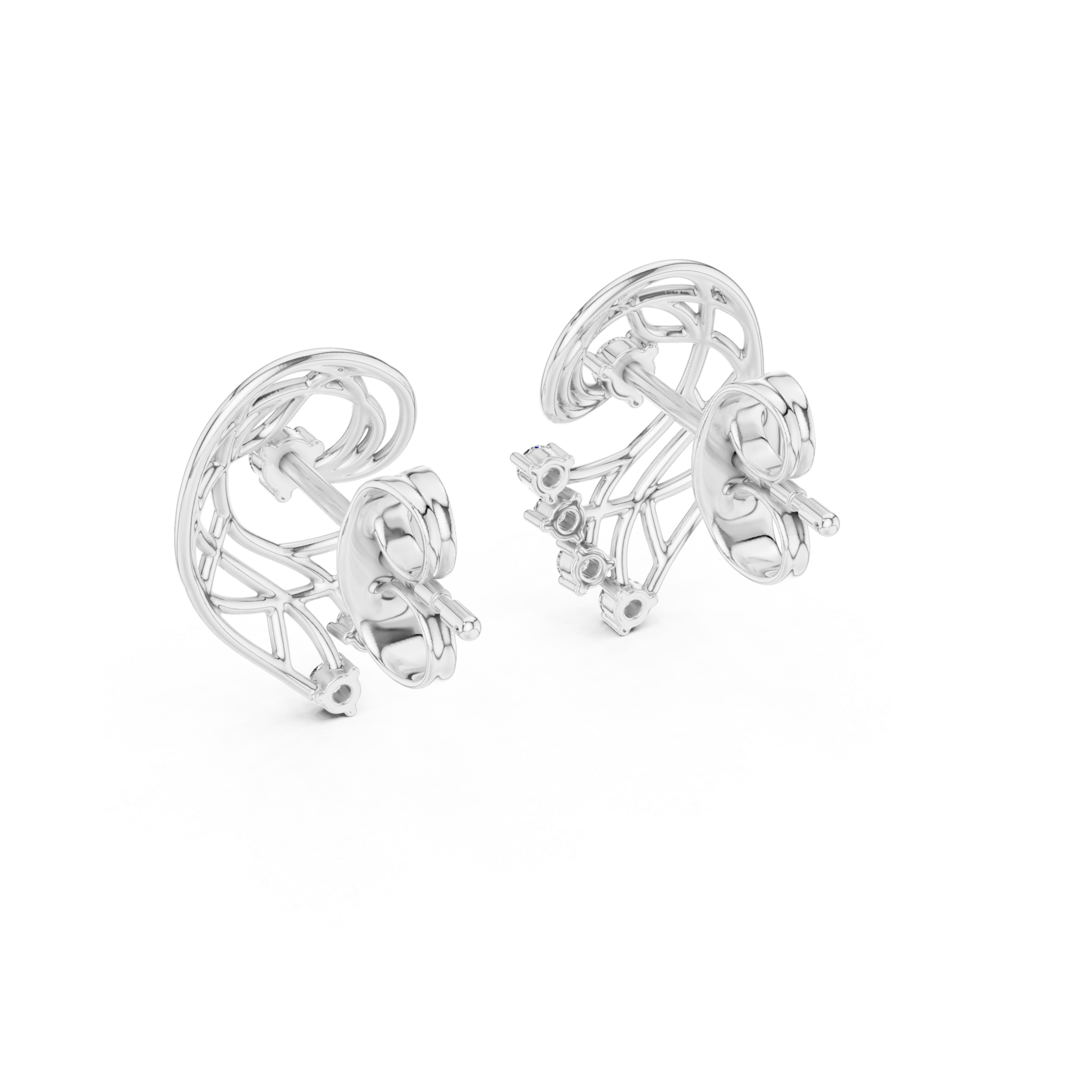 Chic Heart Diamond Earring