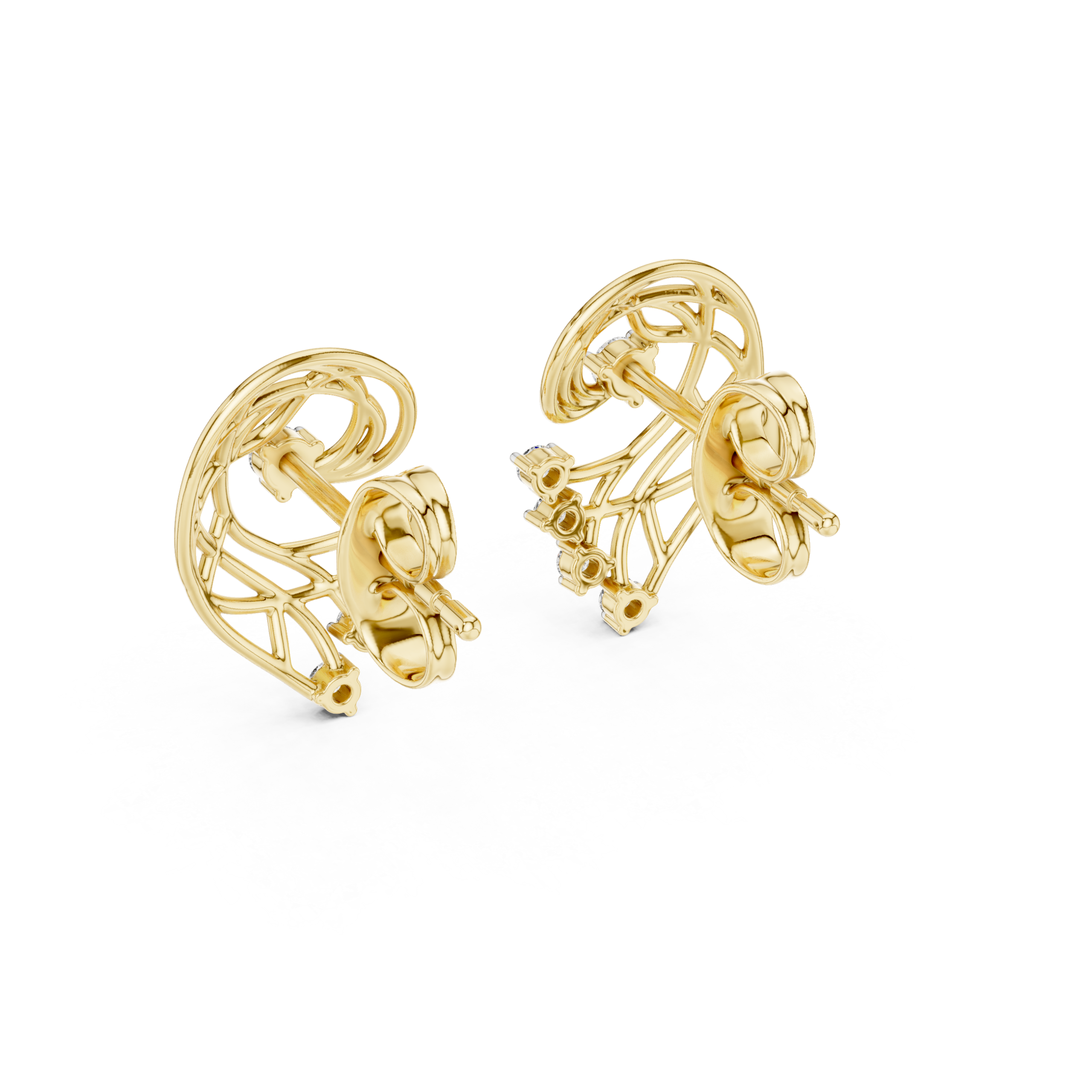 Chic Heart Diamond Earring