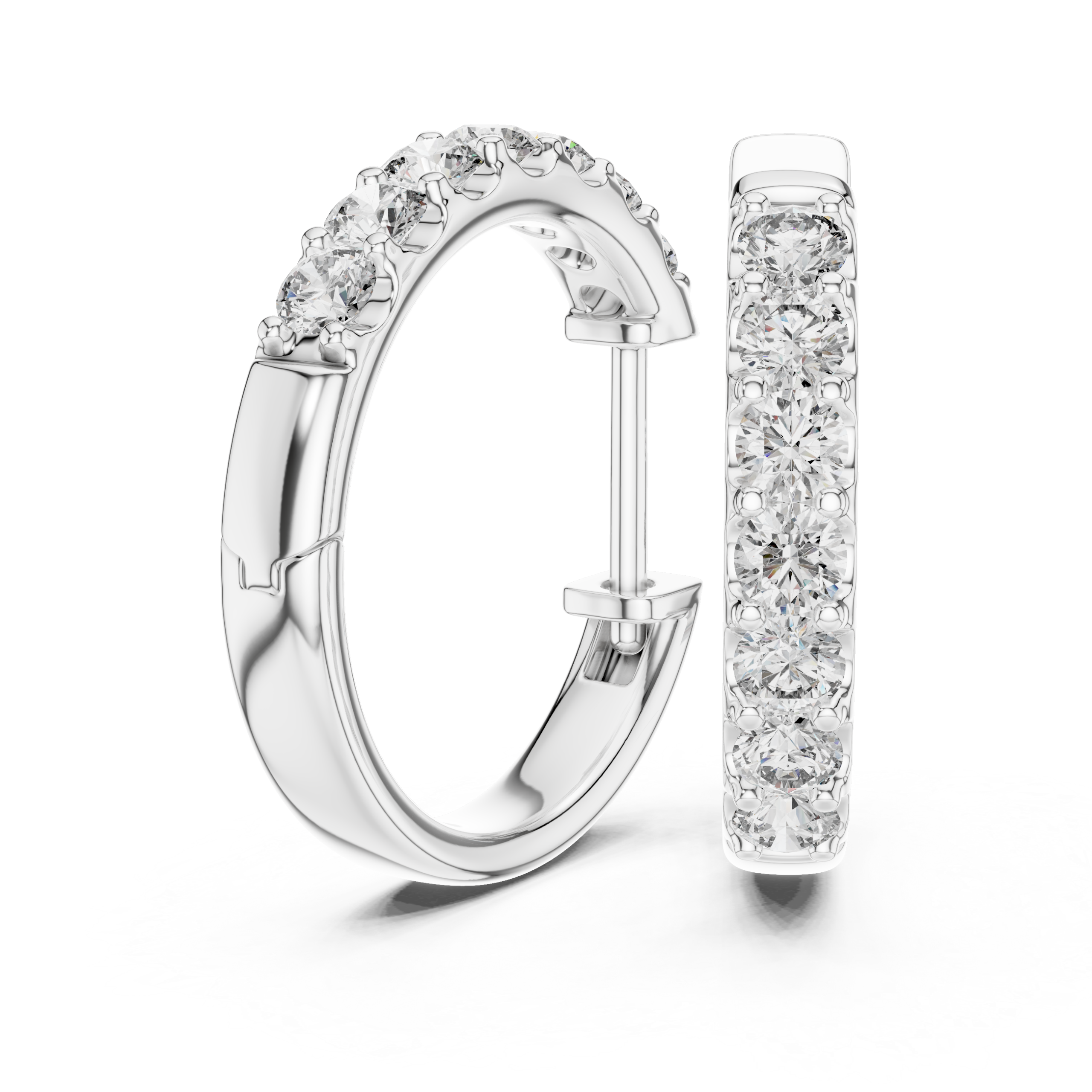 Opulent Triangle Diamond Earrings