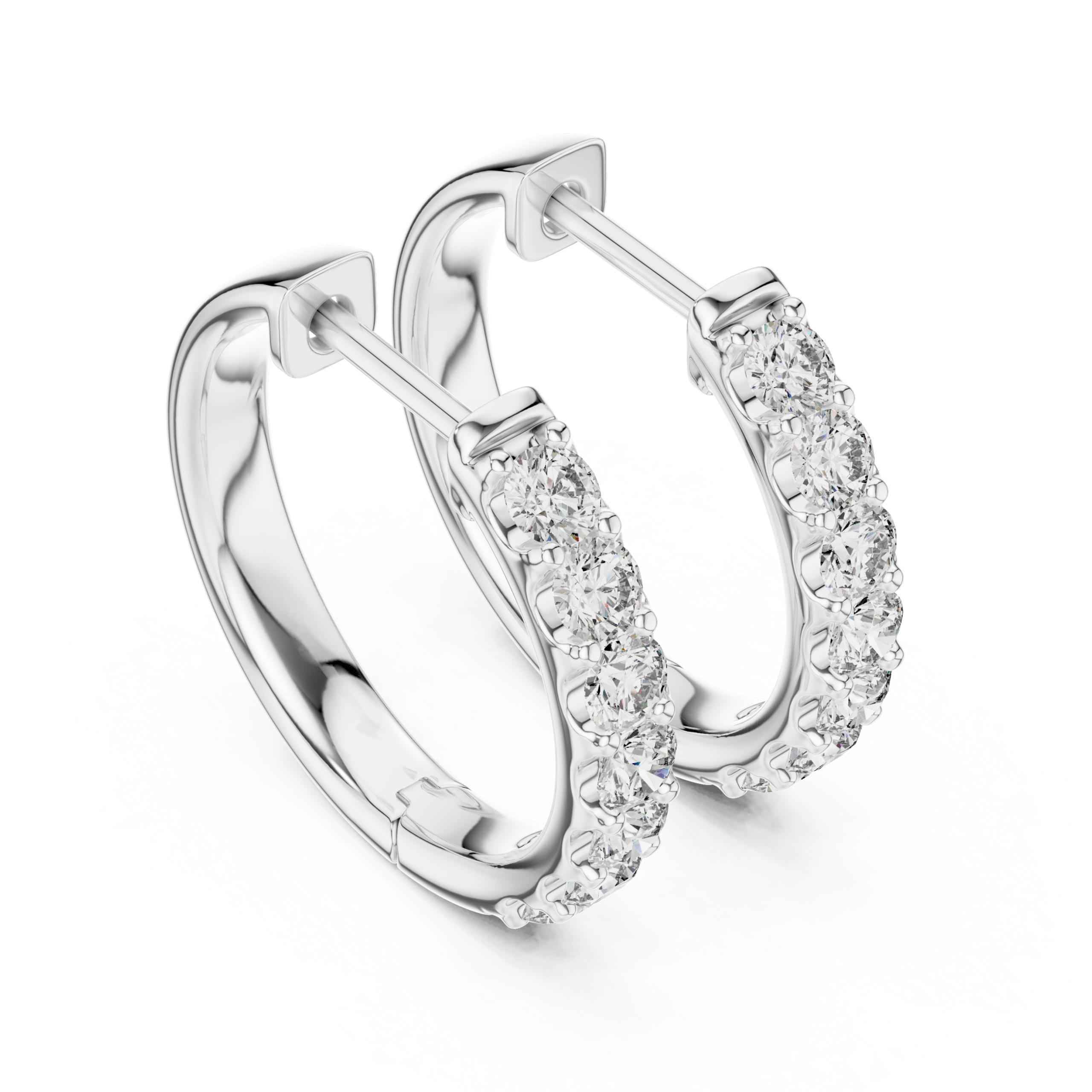 Opulent Triangle Diamond Earrings