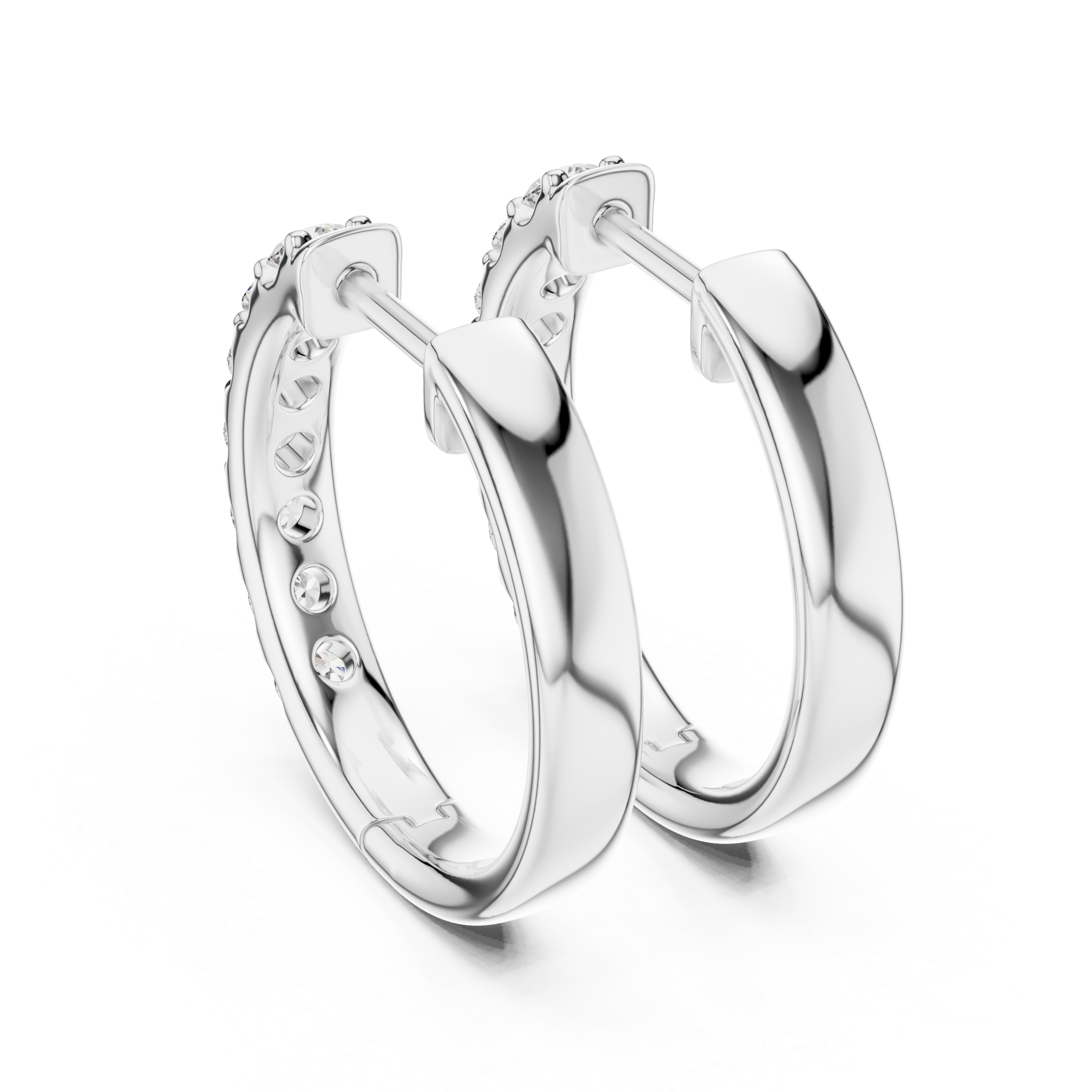 Opulent Triangle Diamond Earrings