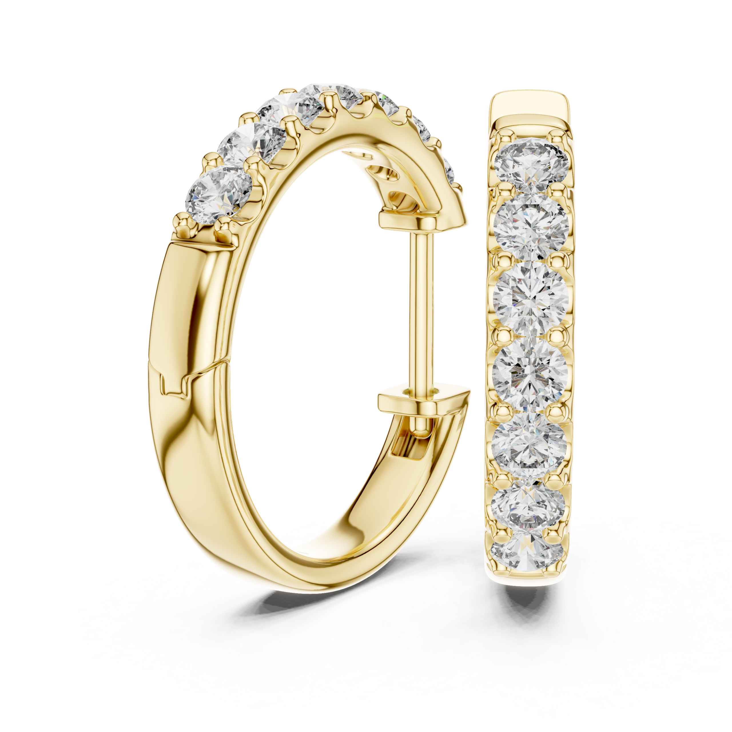 Opulent Triangle Diamond Earrings