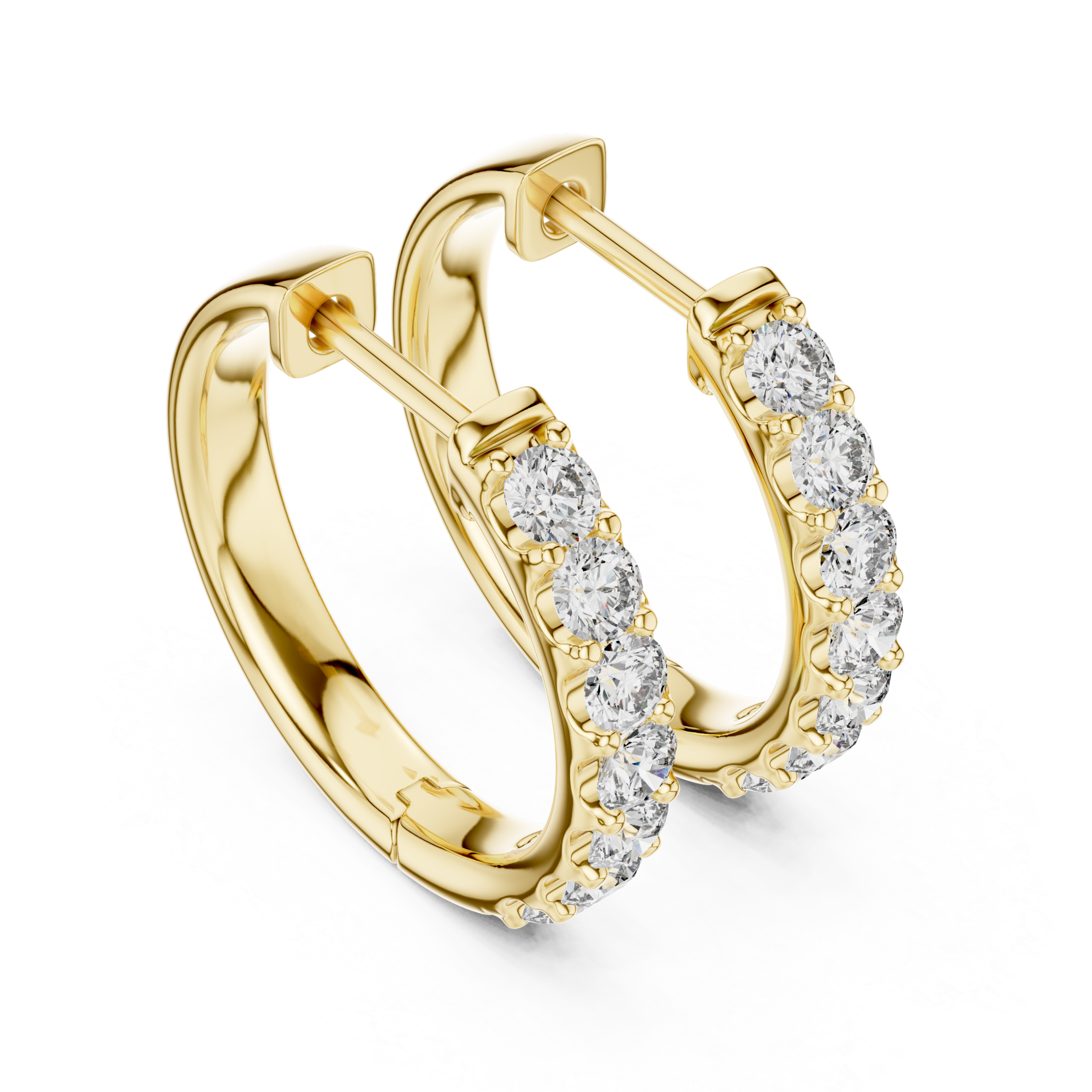 Opulent Triangle Diamond Earrings