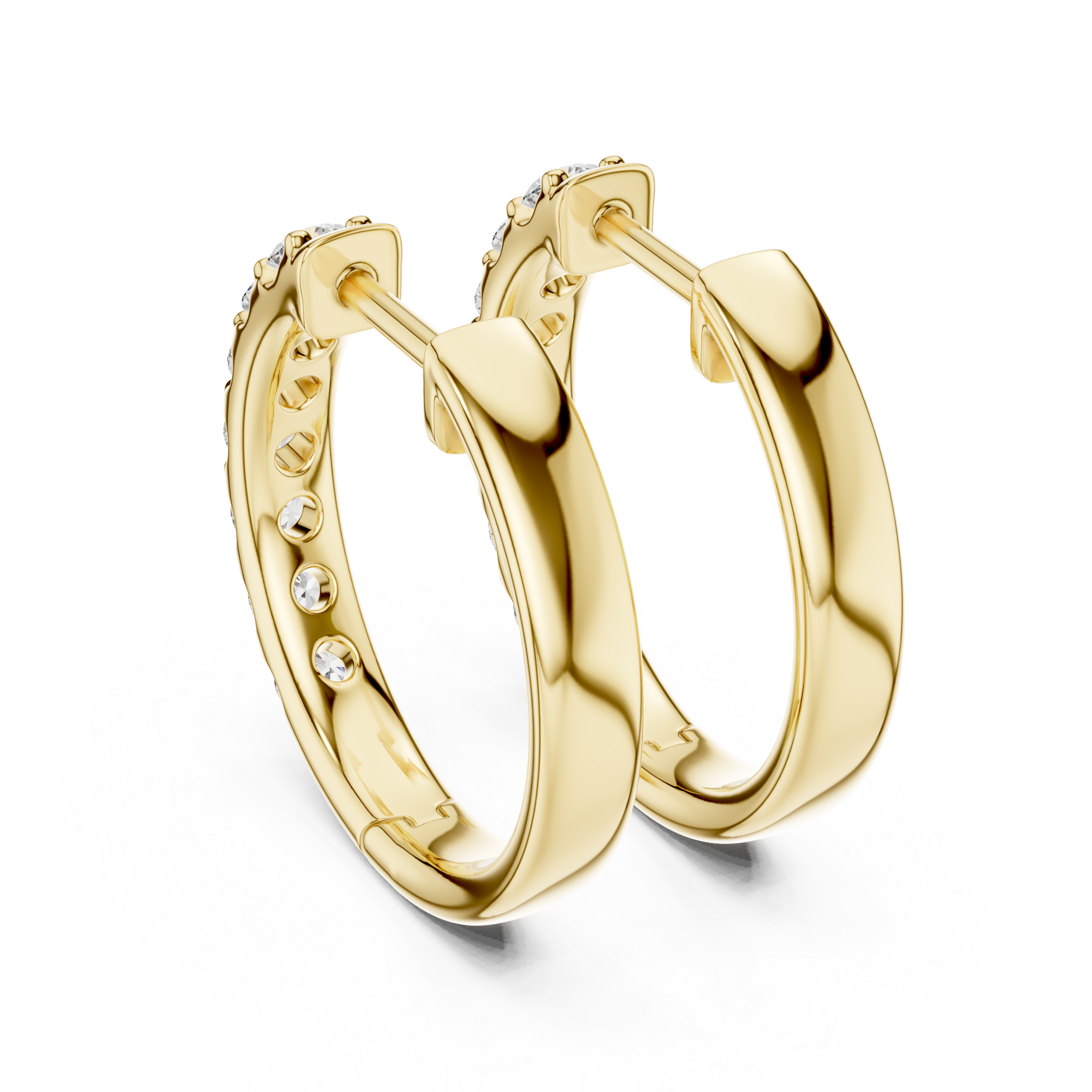 Opulent Triangle Diamond Earrings