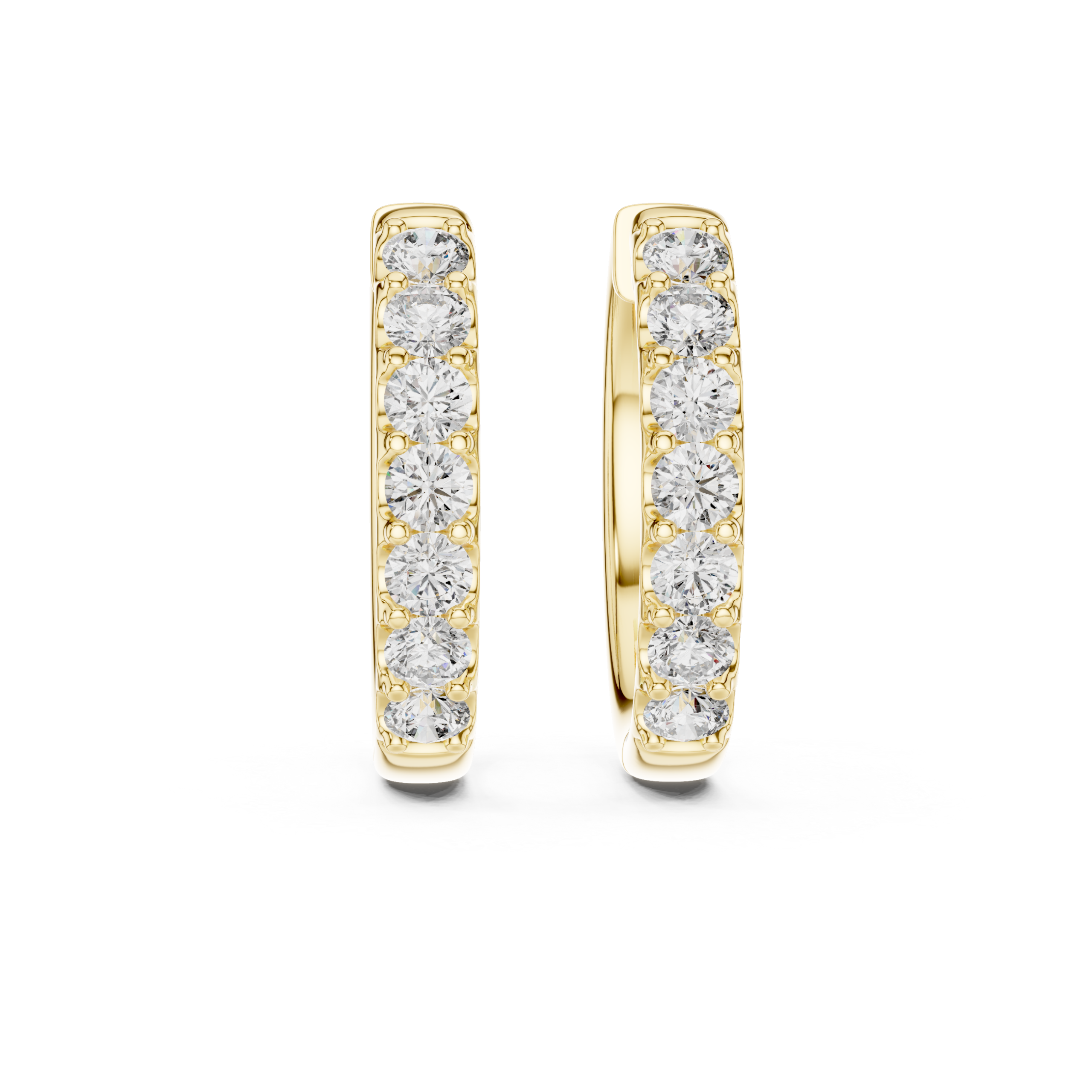 Opulent Triangle Diamond Earrings