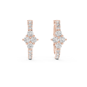 Glam Cushion Diamond Earring