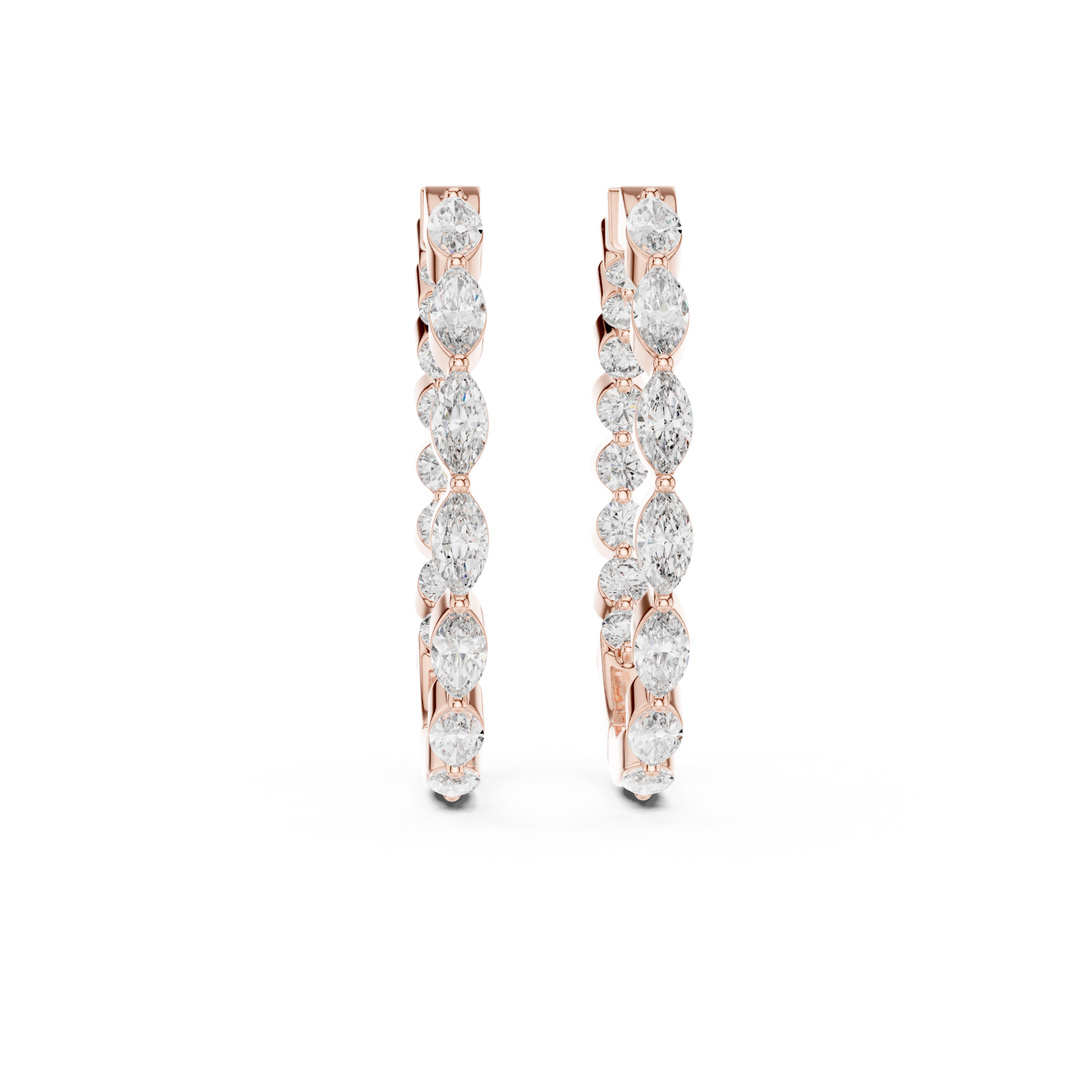 Luxe Trillion Diamond Earring