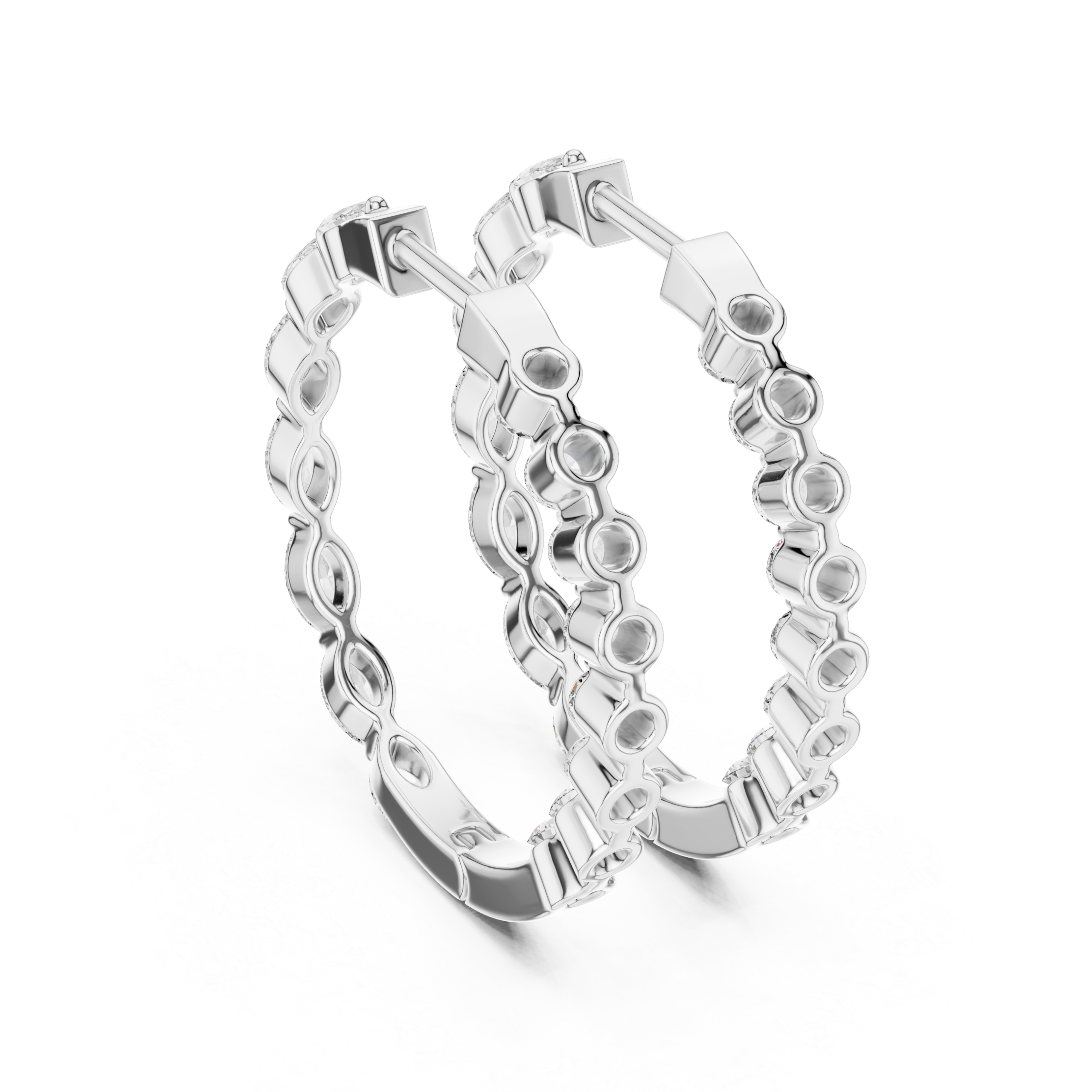 Luxe Trillion Diamond Earring