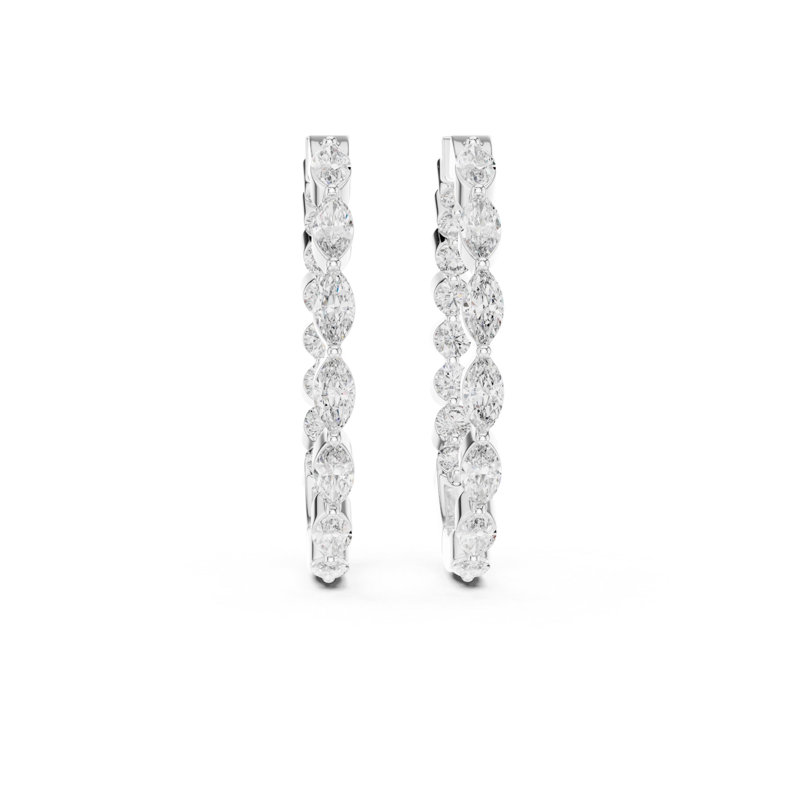 Luxe Trillion Diamond Earring
