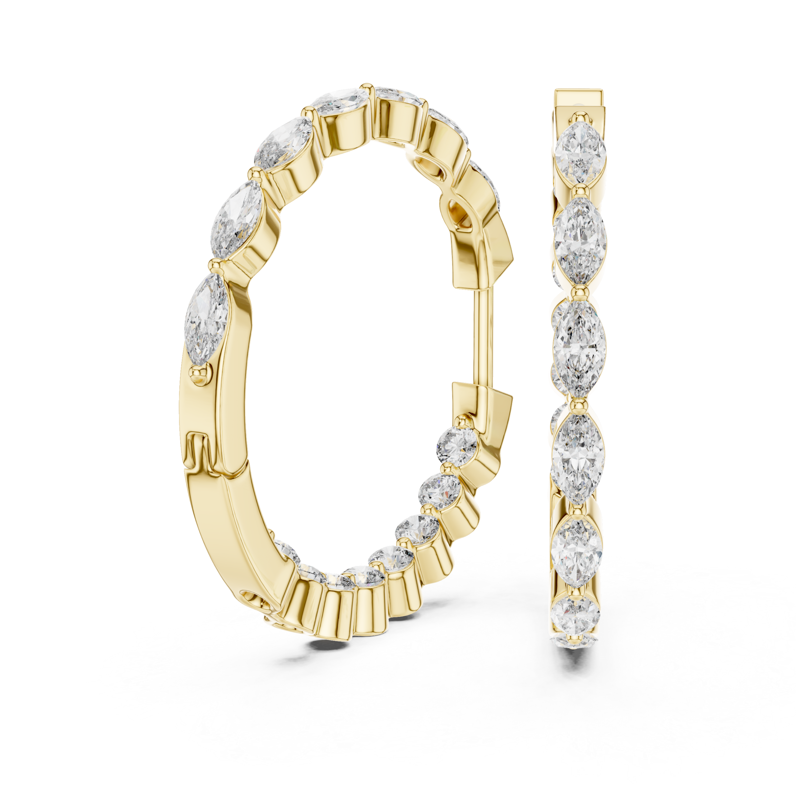 Luxe Trillion Diamond Earring