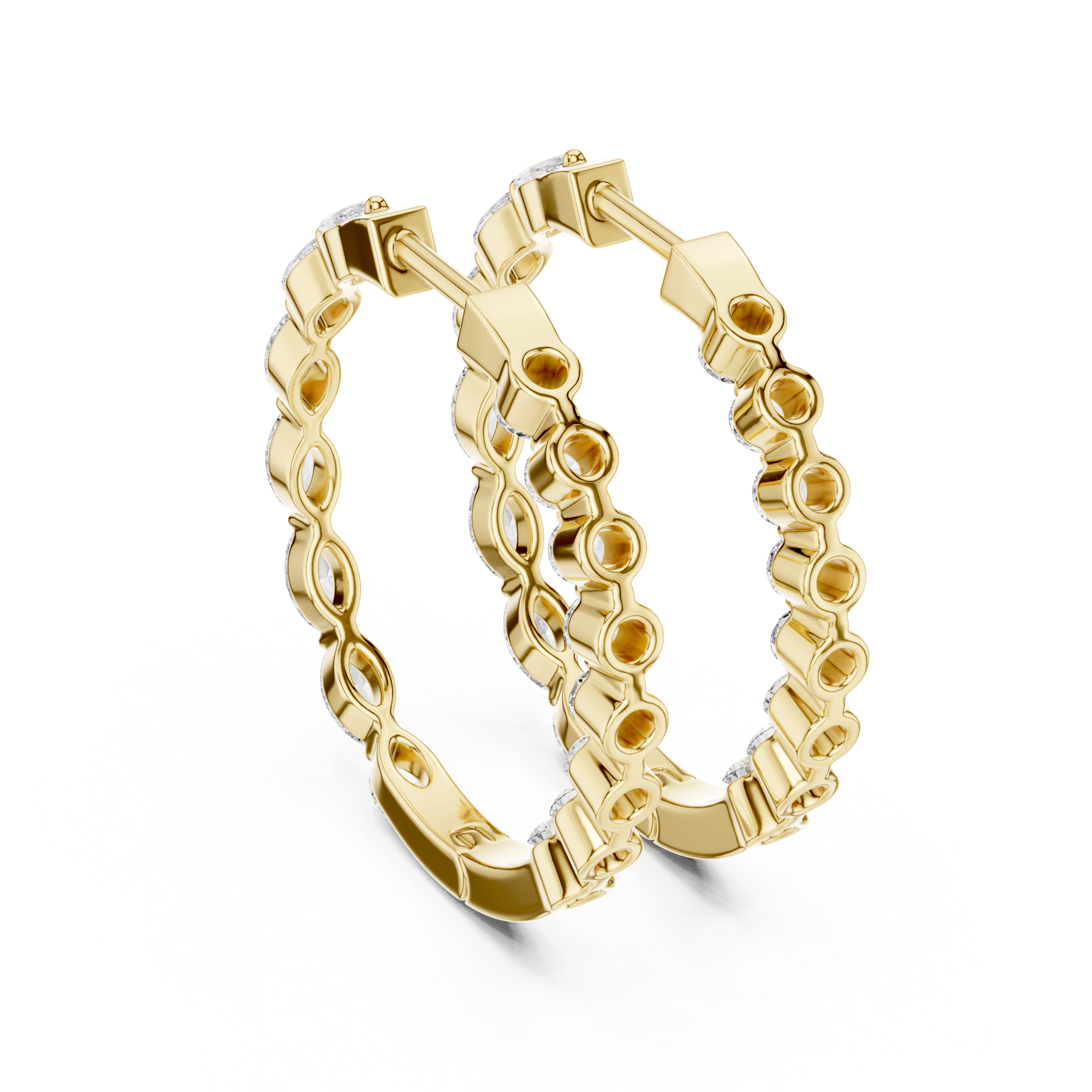 Luxe Trillion Diamond Earring