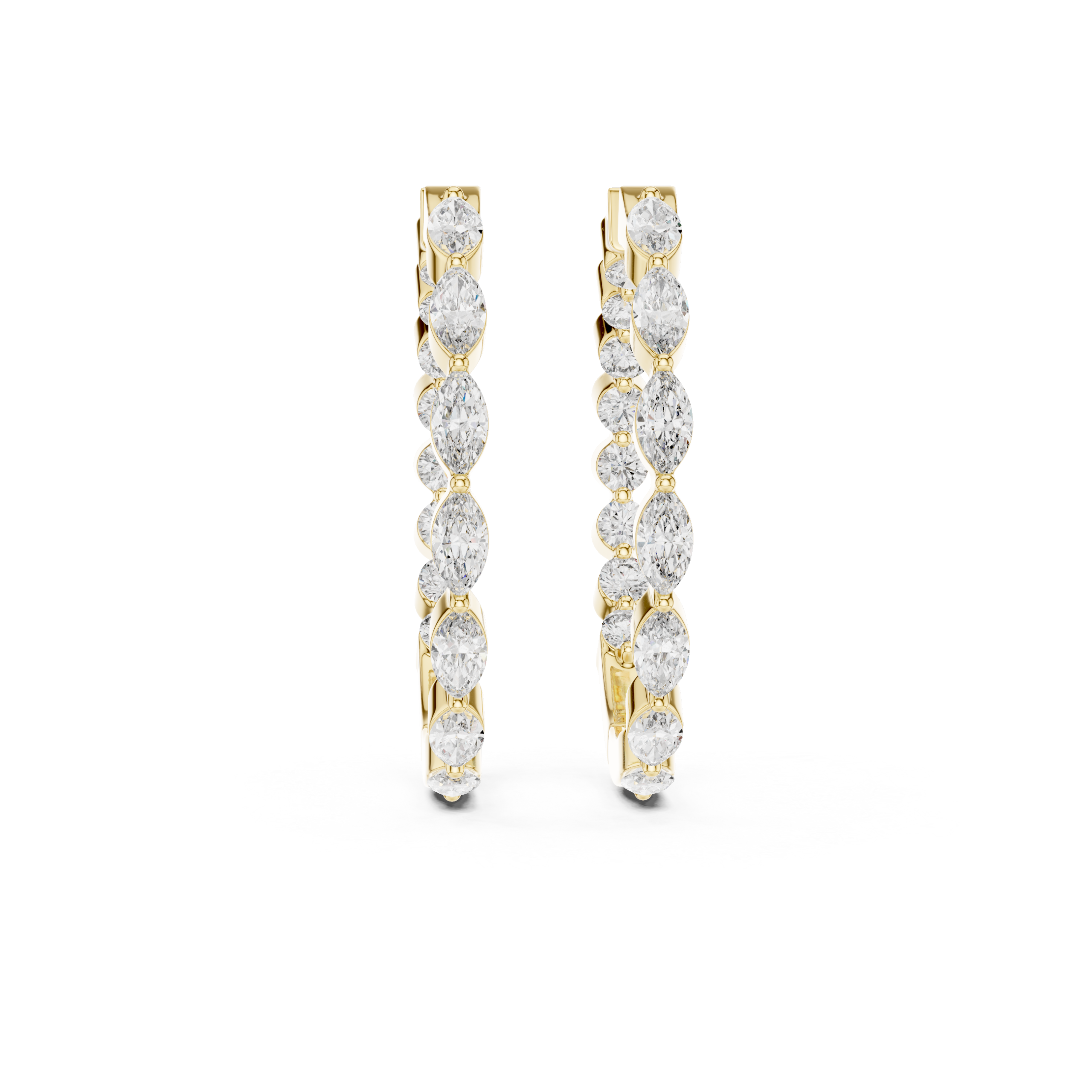 Luxe Trillion Diamond Earring