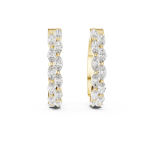 Glam Asscher Diamond Hoops