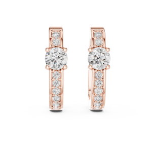 Refined Round Diamond Hoops