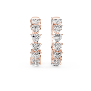 Trendy Asscher Diamond Earrings