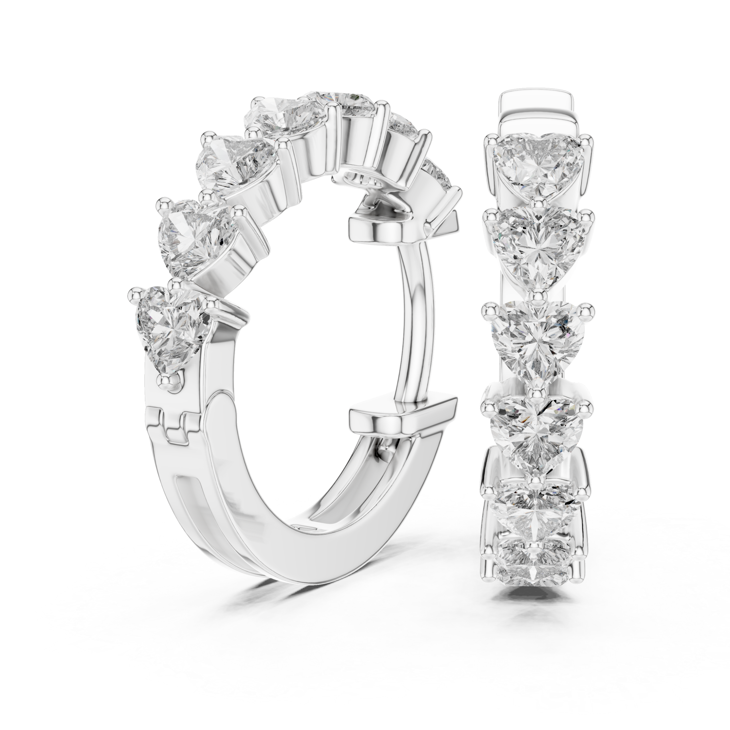 Trendy Asscher Diamond Earrings