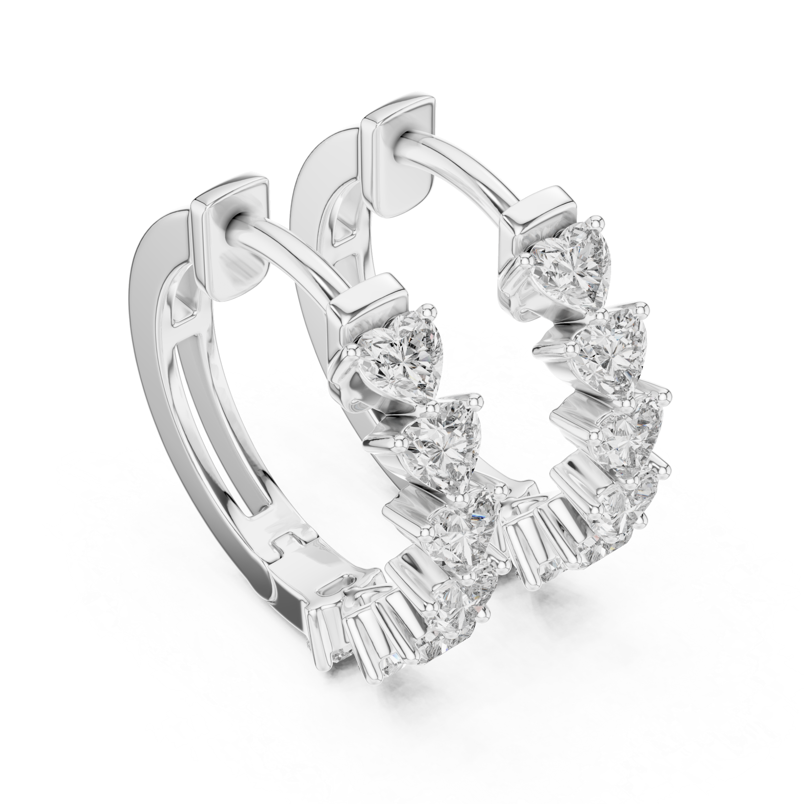 Trendy Asscher Diamond Earrings