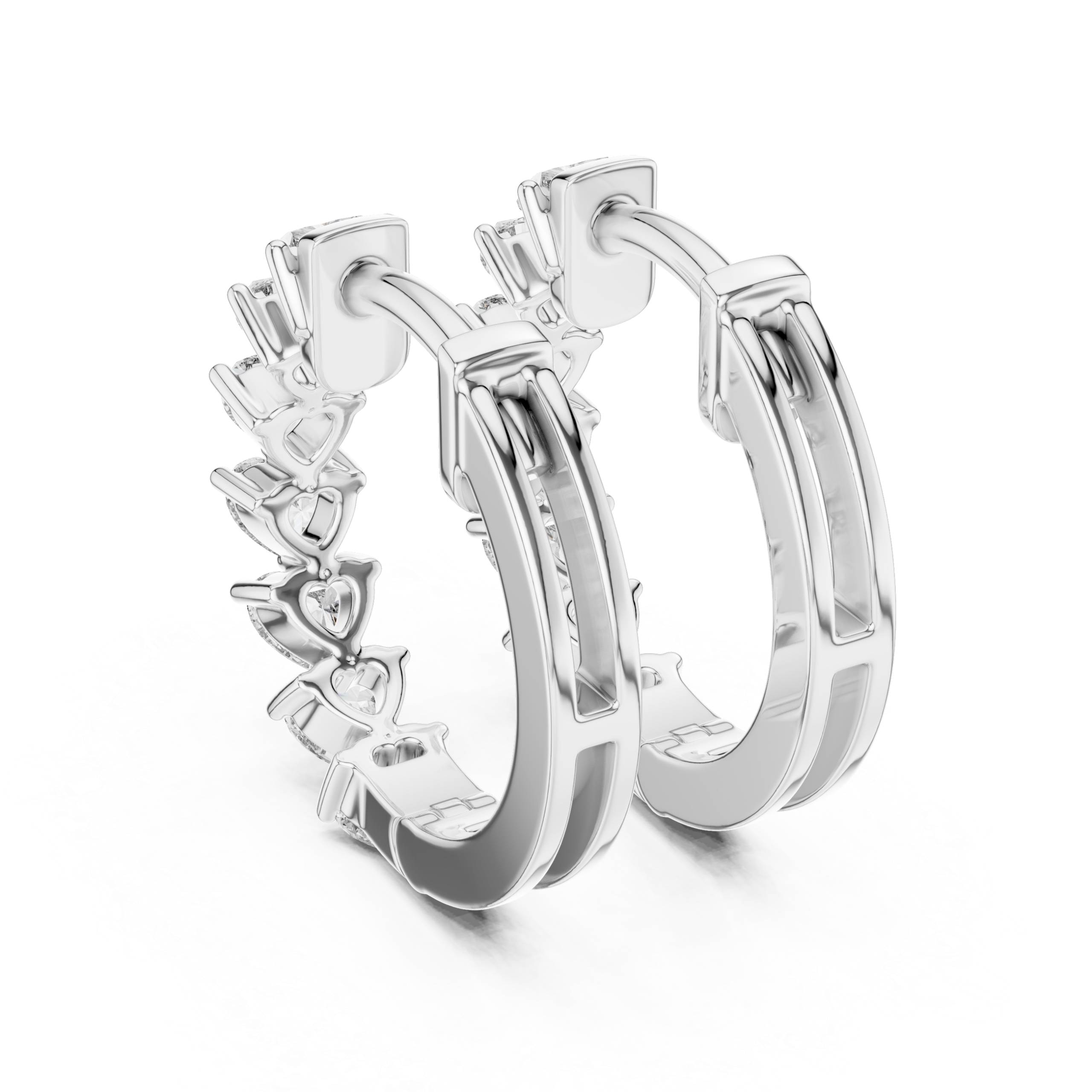 Trendy Asscher Diamond Earrings