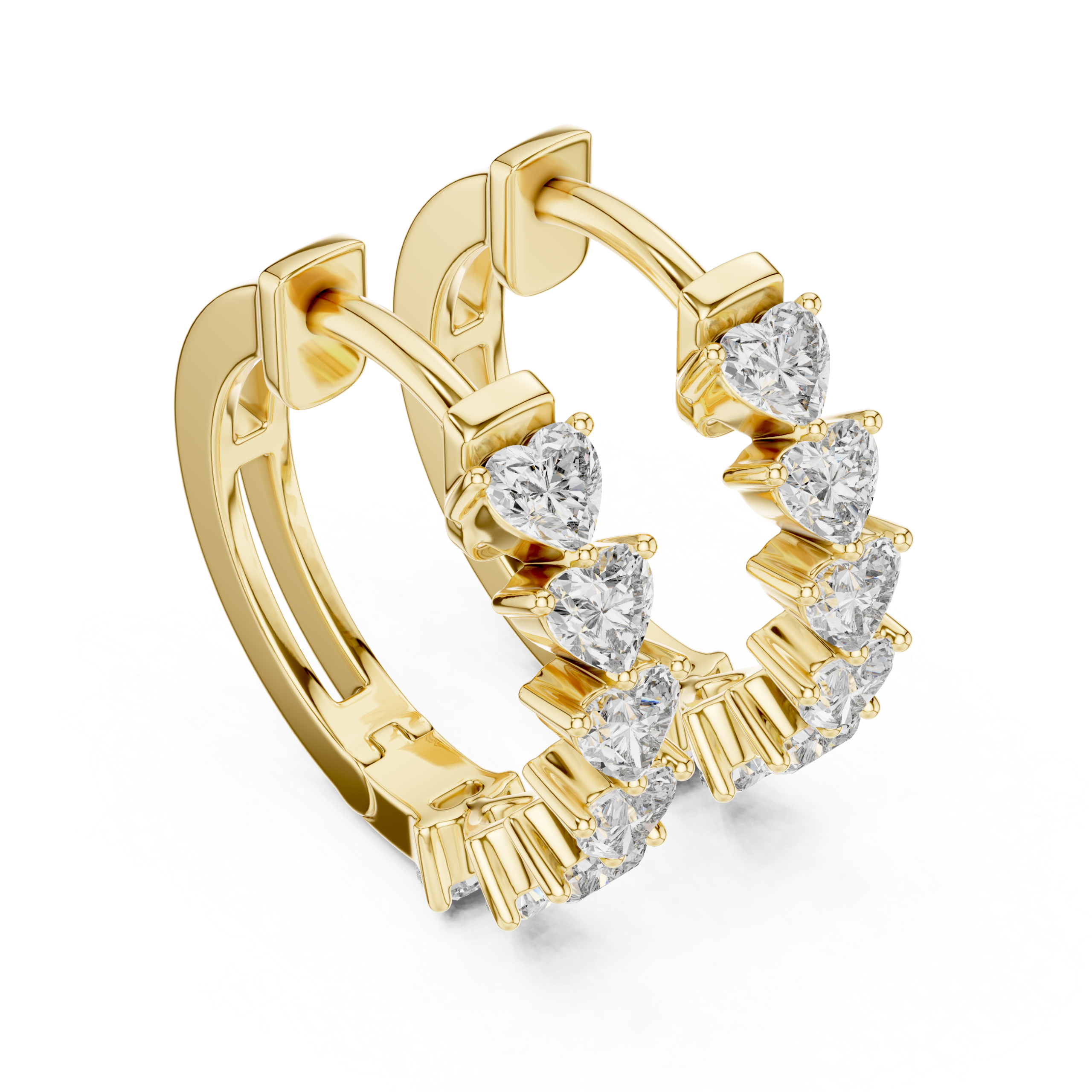 Trendy Asscher Diamond Earrings