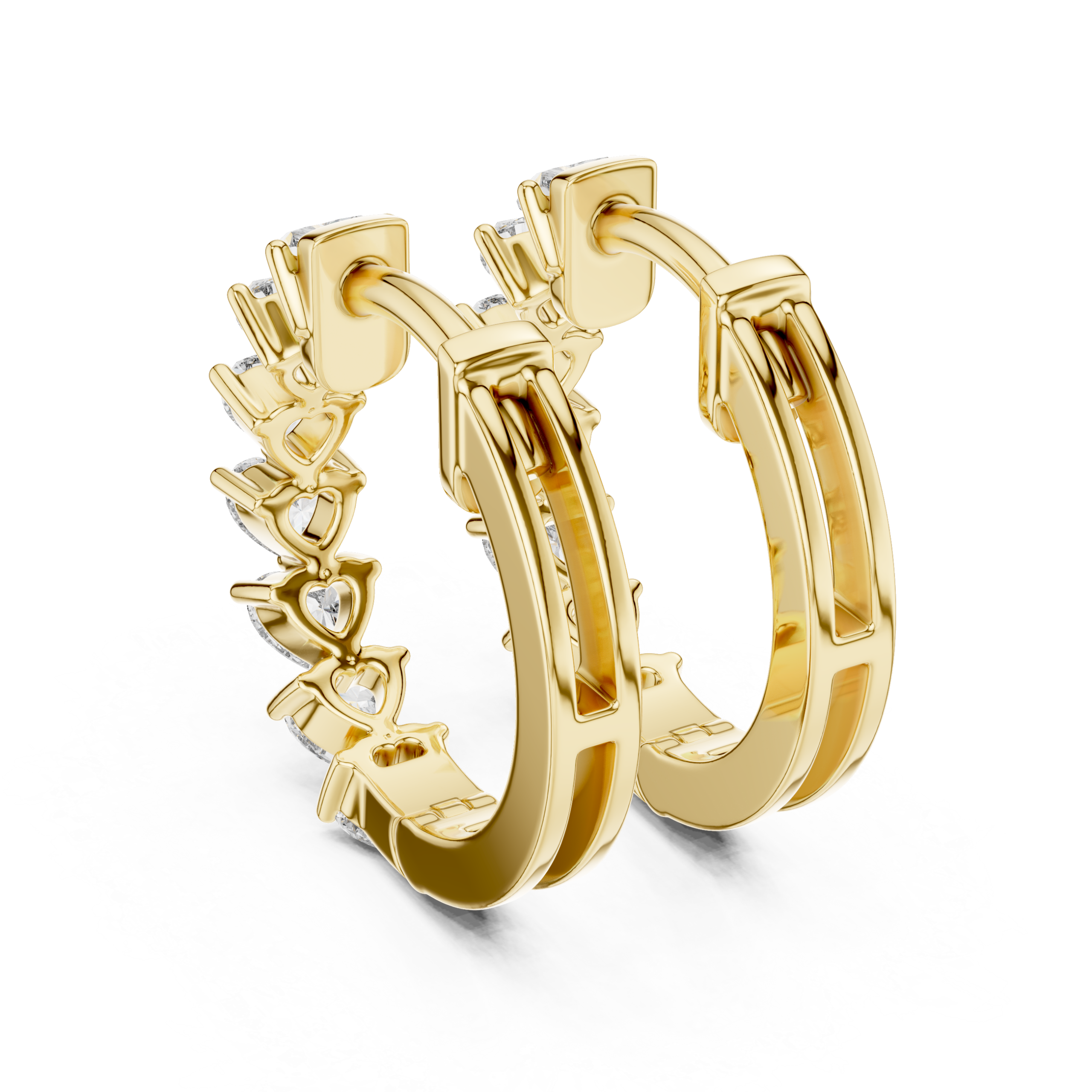 Trendy Asscher Diamond Earrings