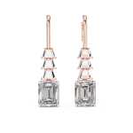 Stylish Shield Diamond Earrings