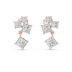 Luxe Round Diamond Earrings