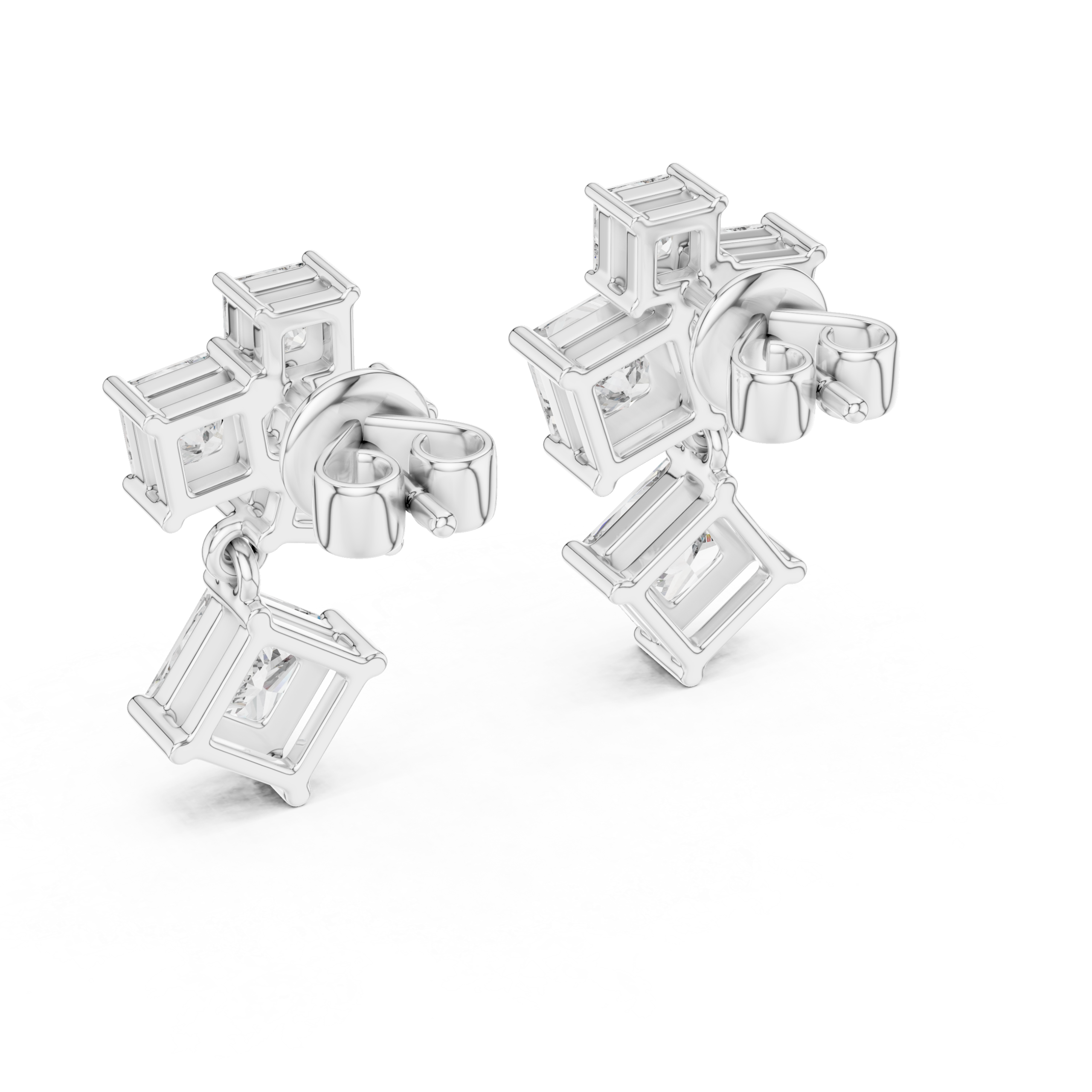 Luxe Round Diamond Earrings