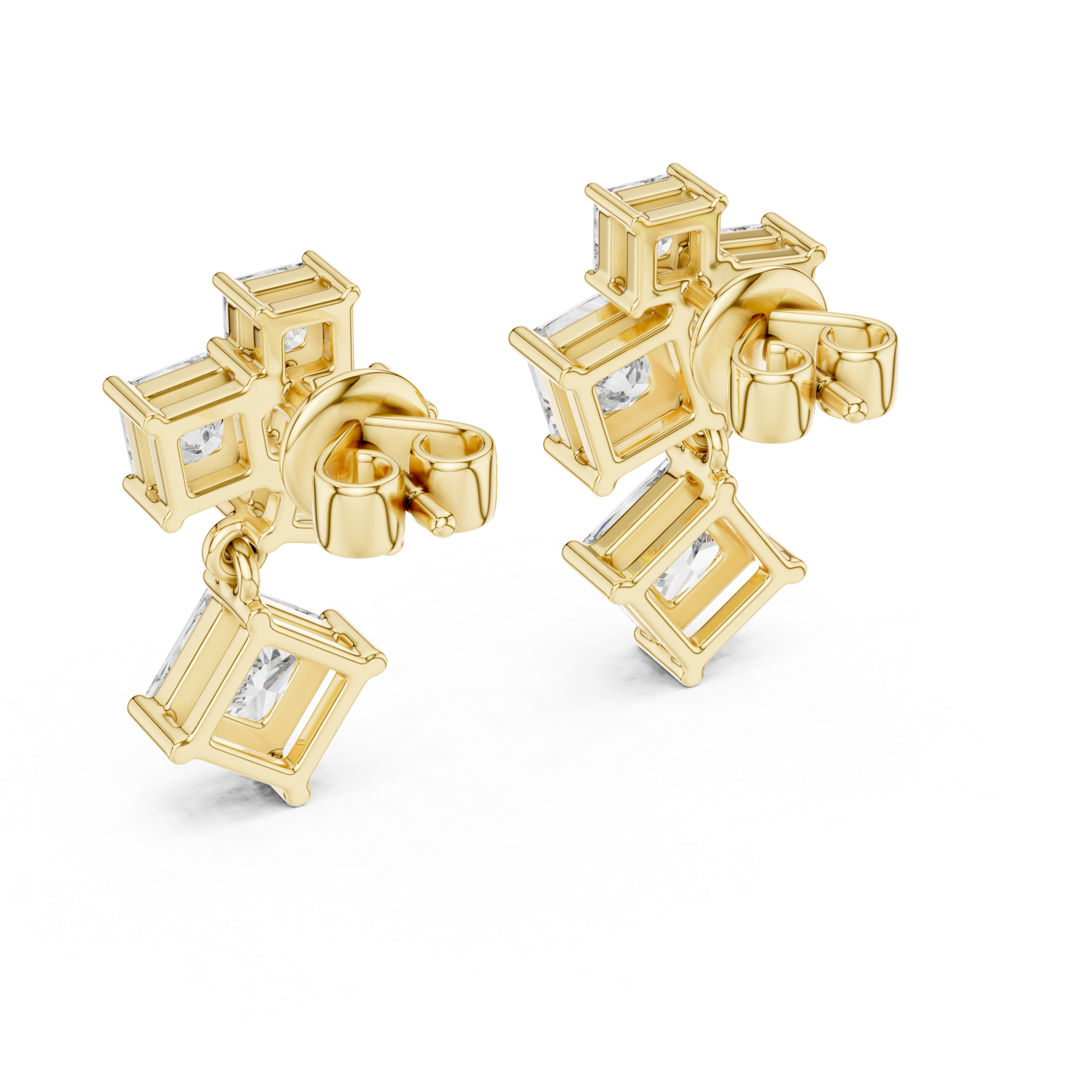 Luxe Round Diamond Earrings