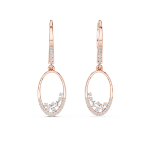 Vivid Shield Diamond Earrings