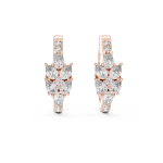 Graceful Tapered Diamond Earrings