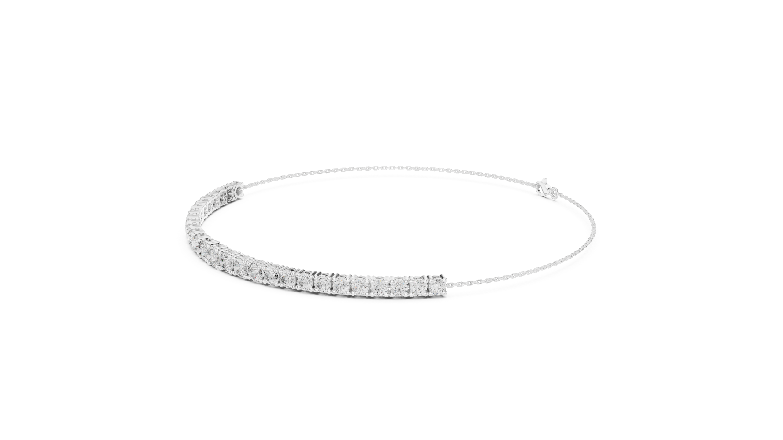 Sleek Round Diamond Bracelet