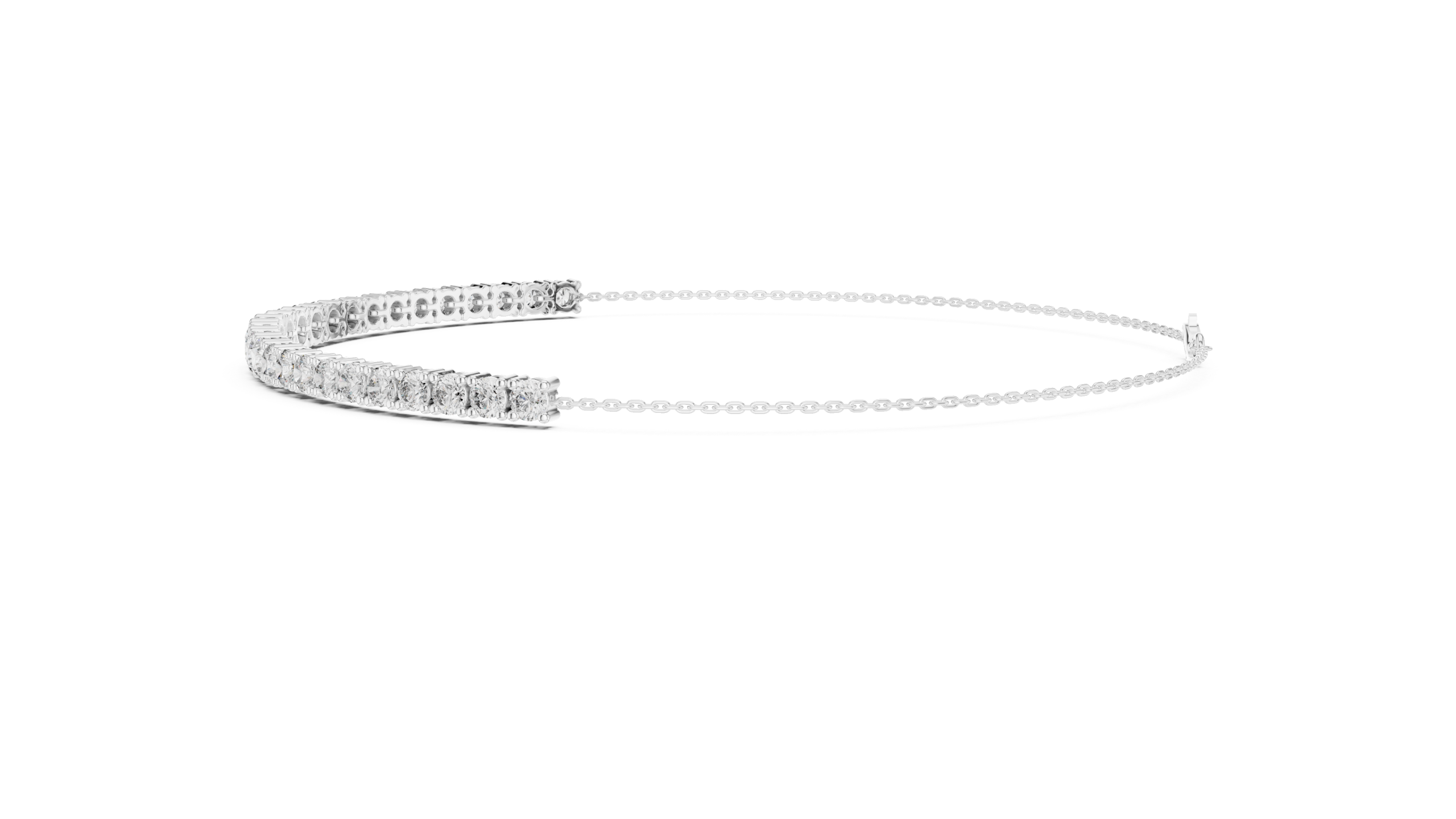Sleek Round Diamond Bracelet
