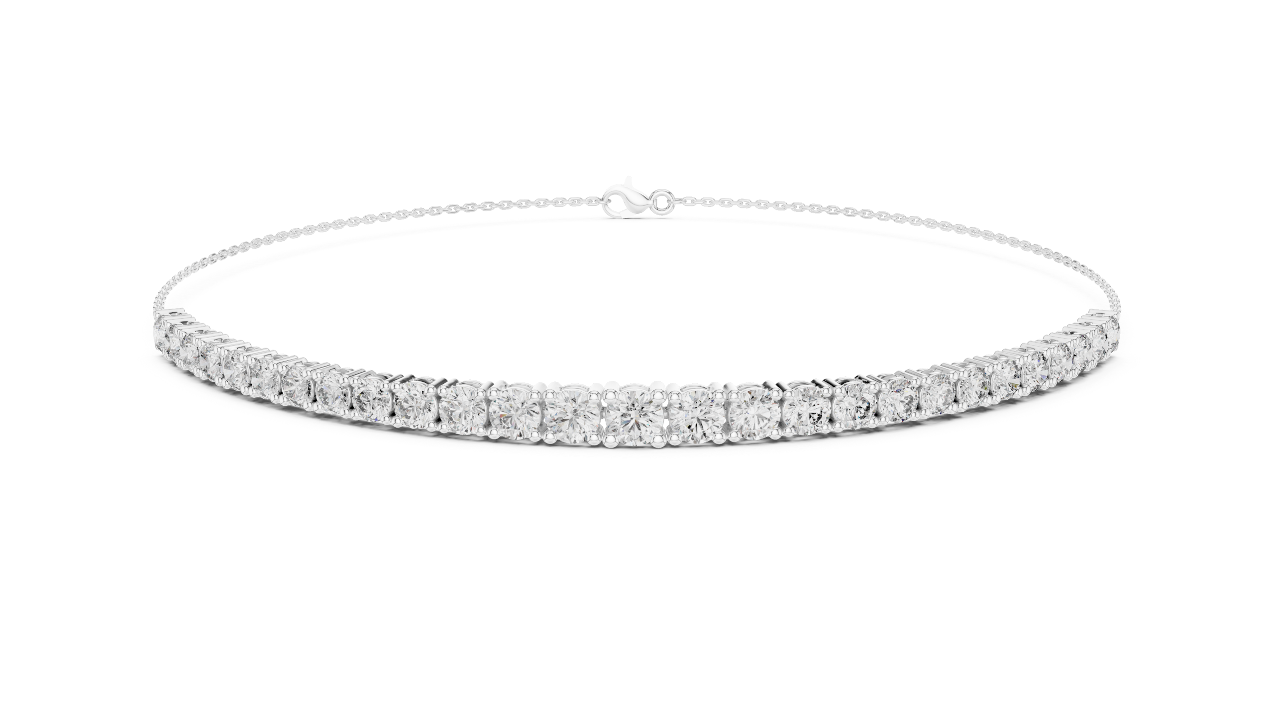 Sleek Round Diamond Bracelet