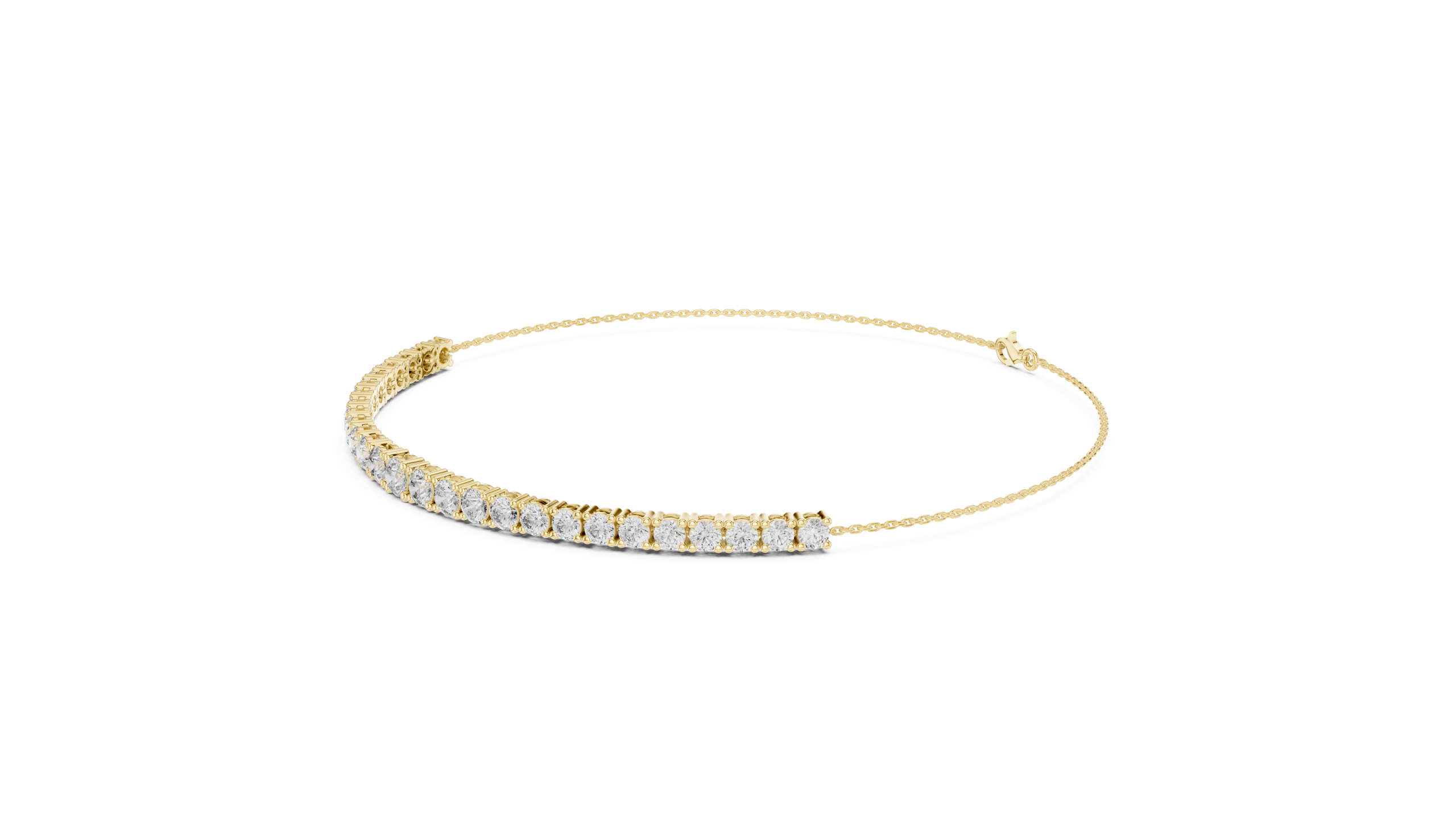 Sleek Round Diamond Bracelet