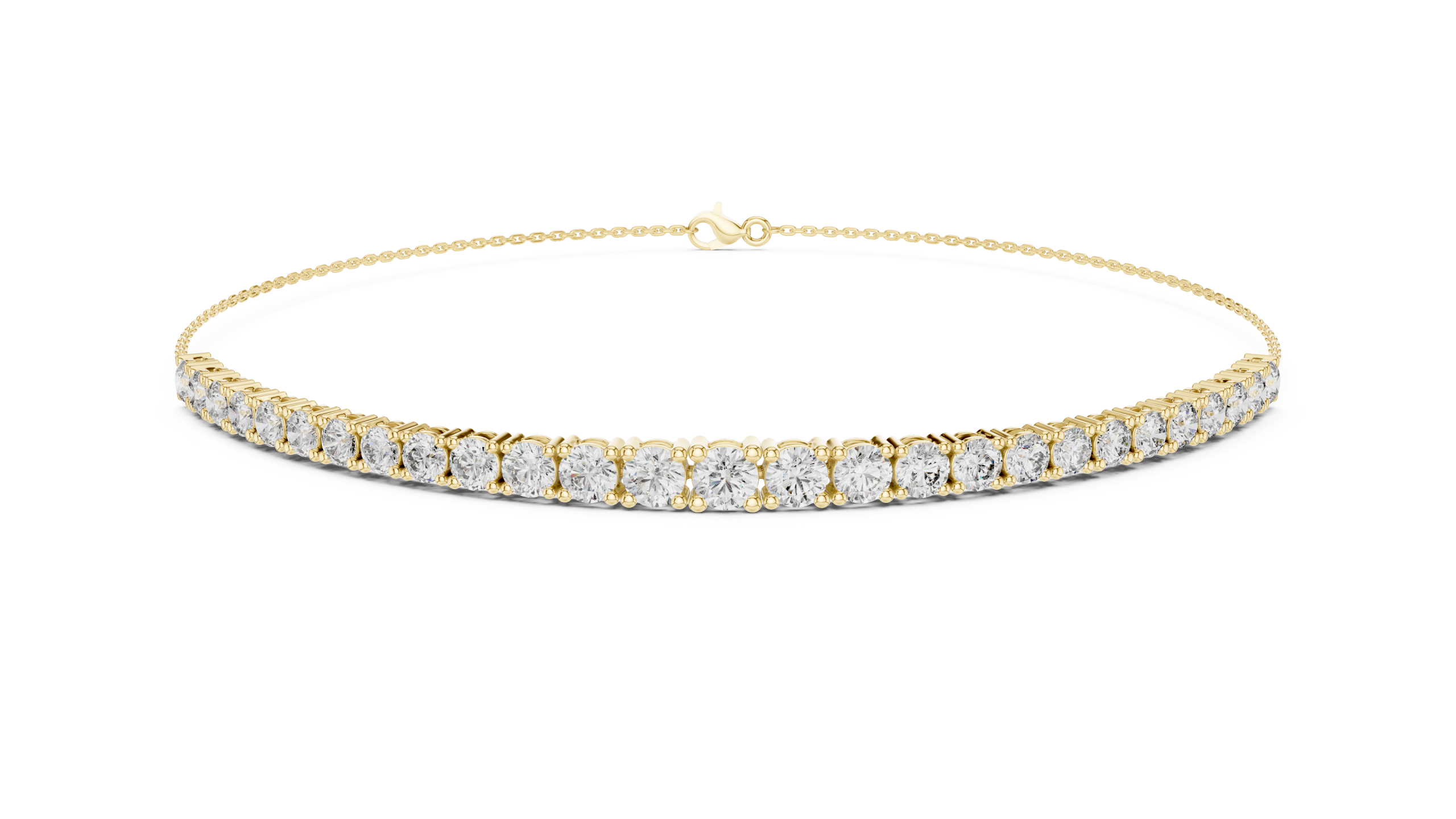 Sleek Round Diamond Bracelet