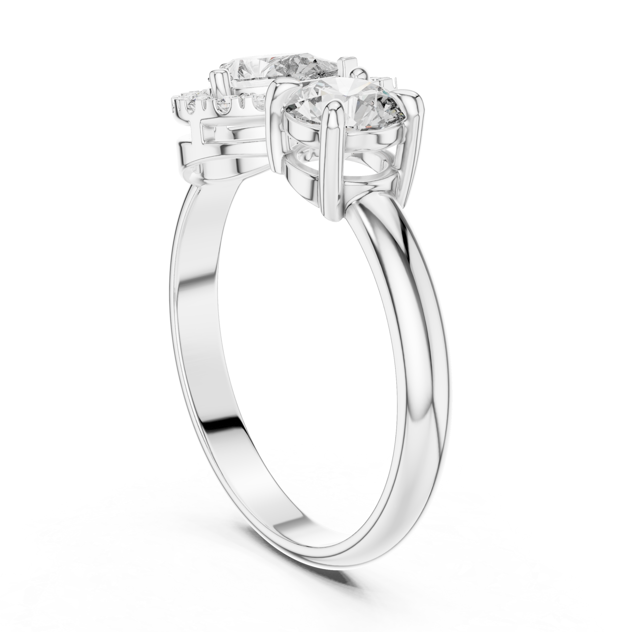 Posh Emerald Diamond Ring