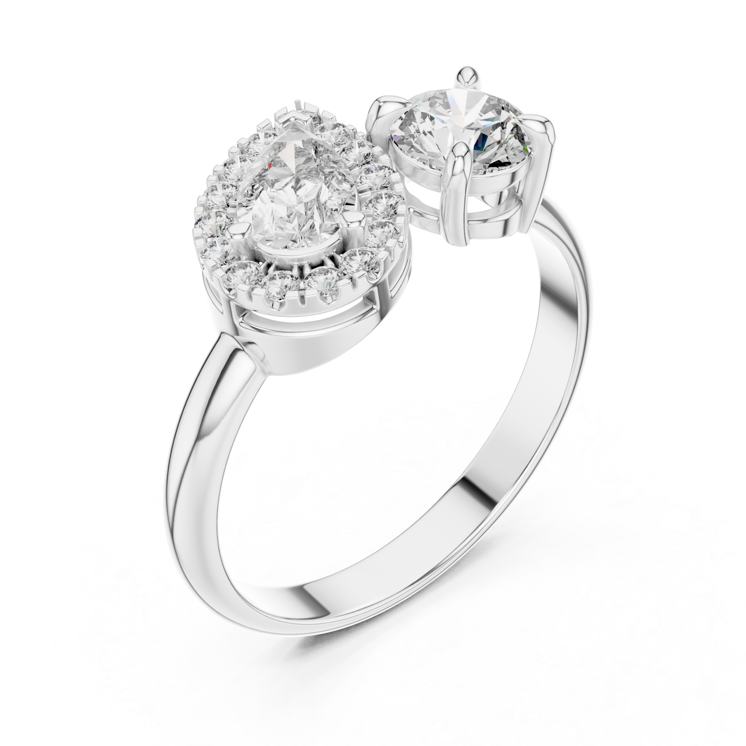 Posh Emerald Diamond Ring