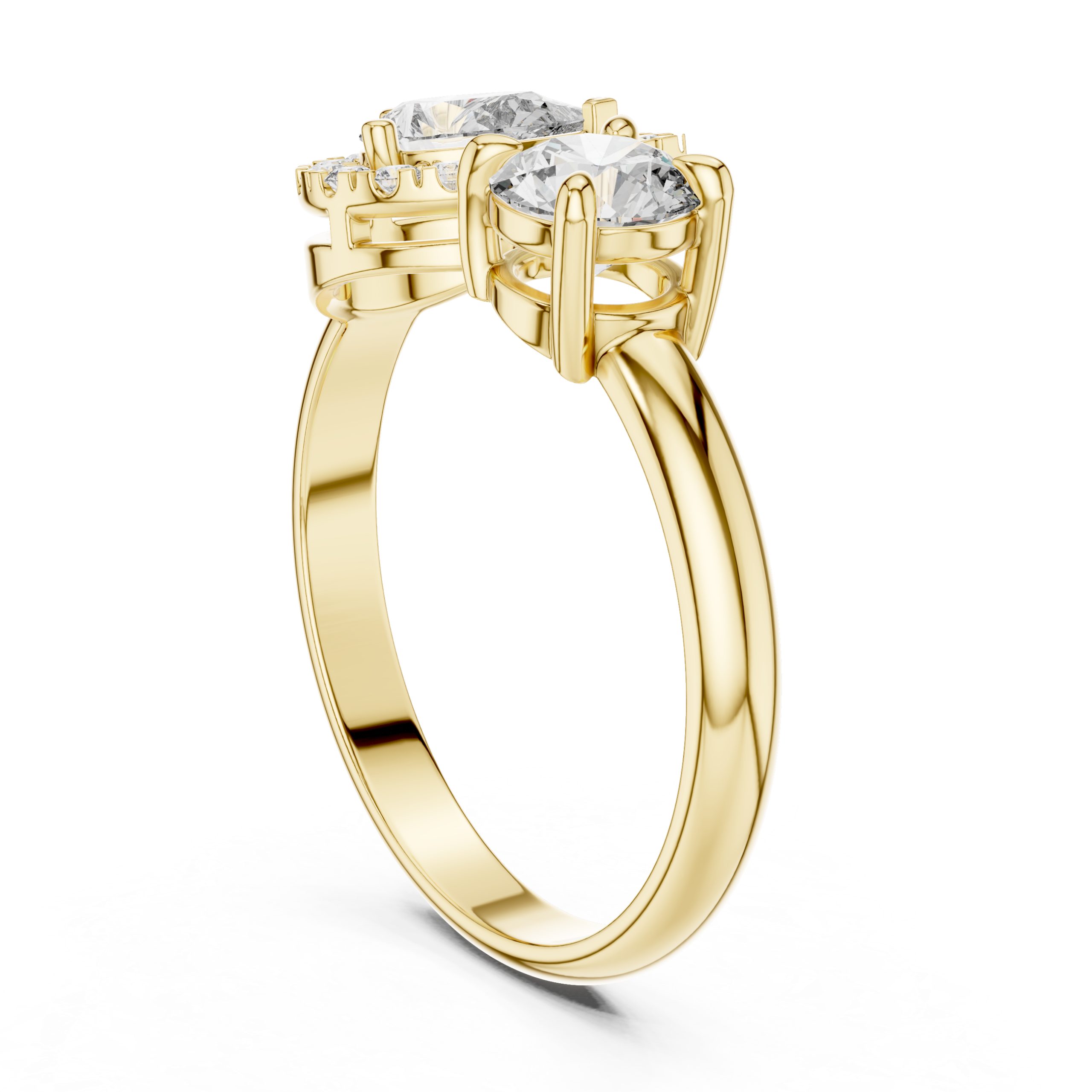 Posh Emerald Diamond Ring