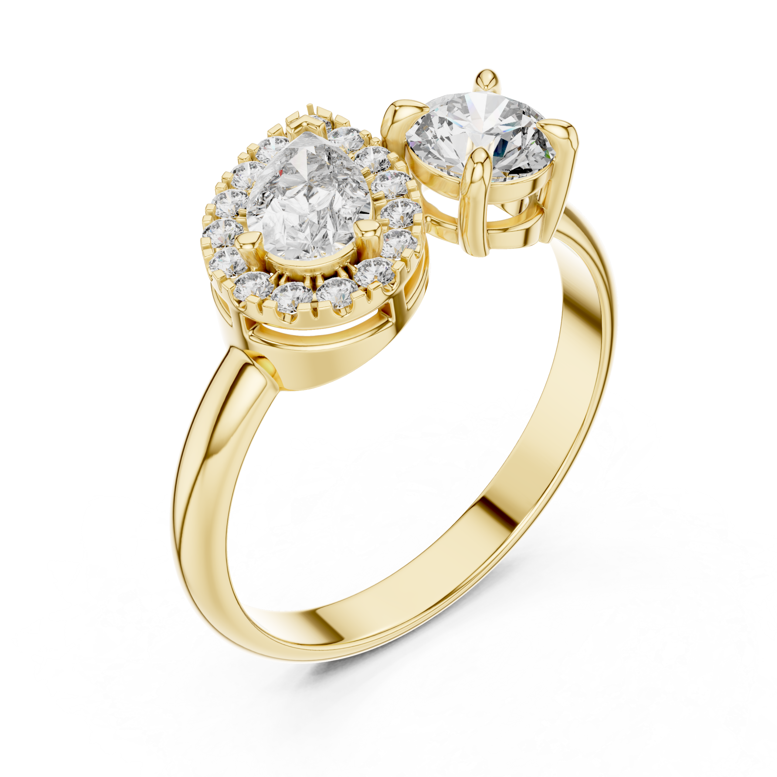 Posh Emerald Diamond Ring