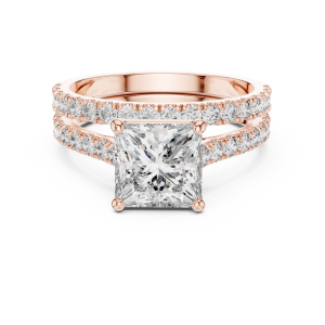 Trendy Shield Diamond Ring