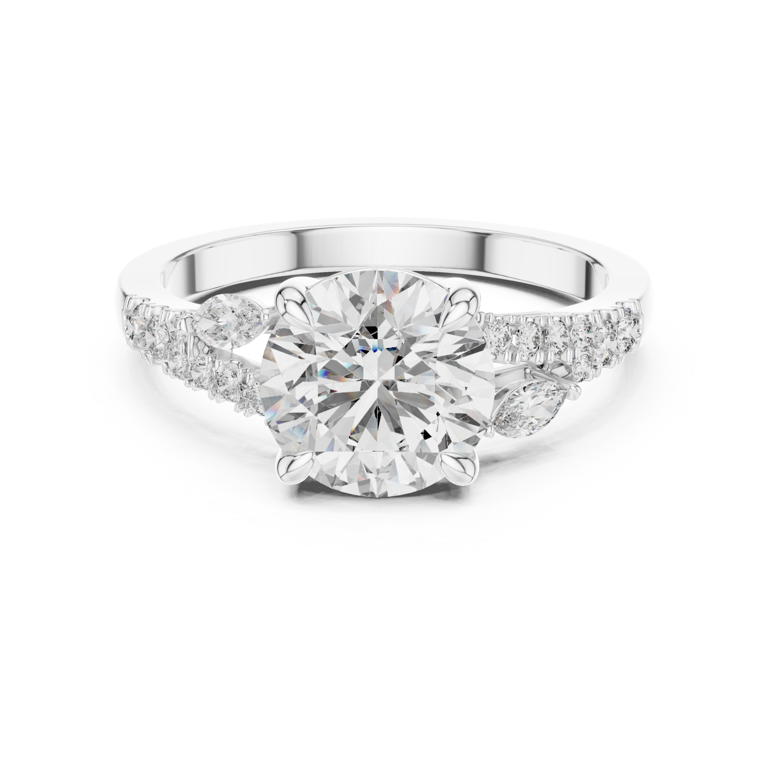 Glam Trillion Diamond Ring