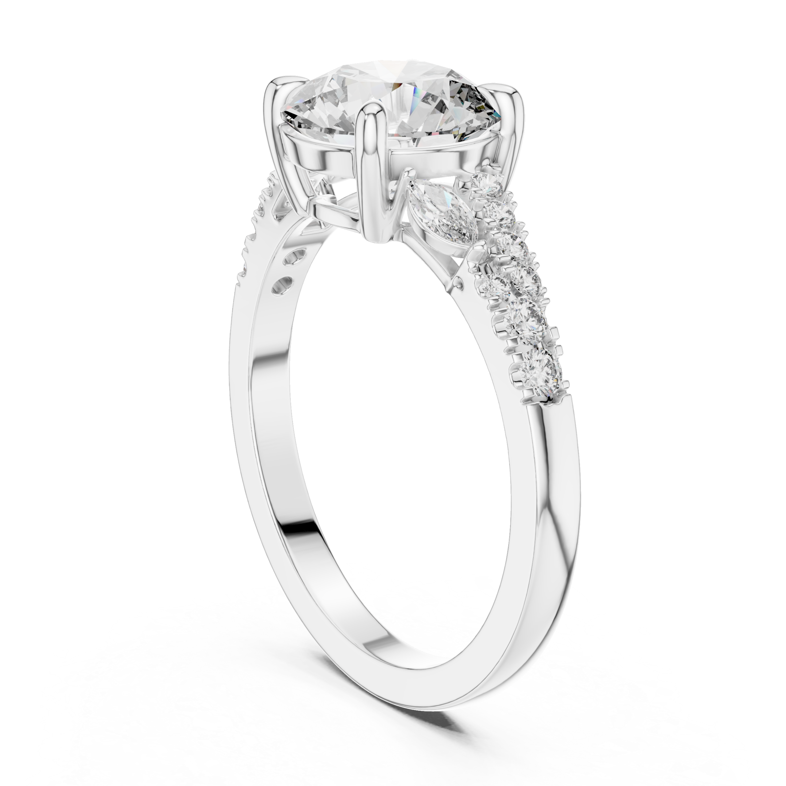 Glam Trillion Diamond Ring