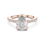 Stylish Pear Diamond Ring
