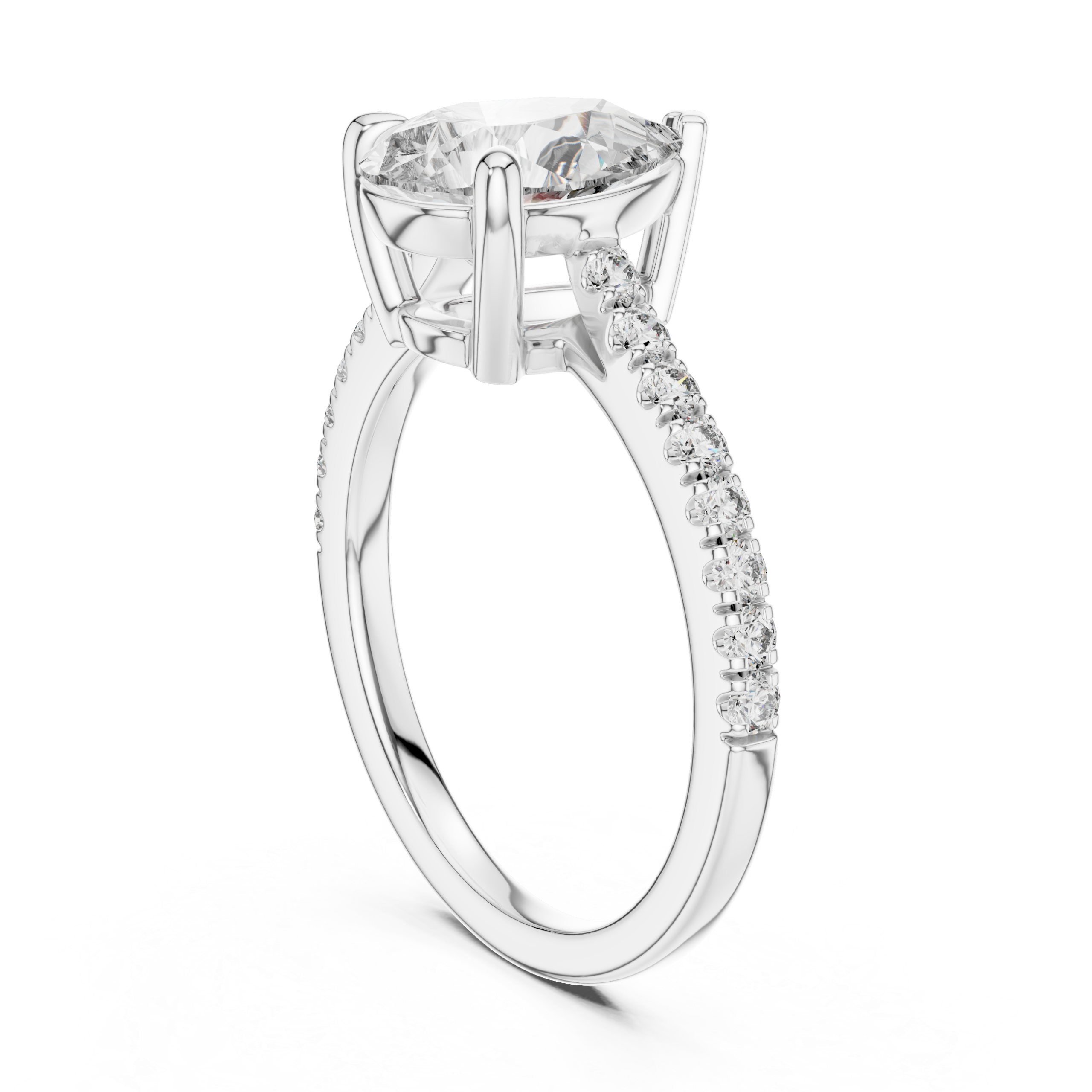 Stylish Pear Diamond Ring