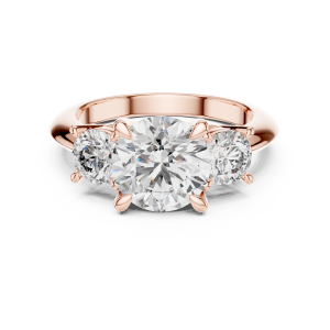 Gleaming Heart Diamond Ring