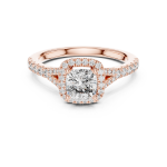 Refined Asscher Diamond Ring