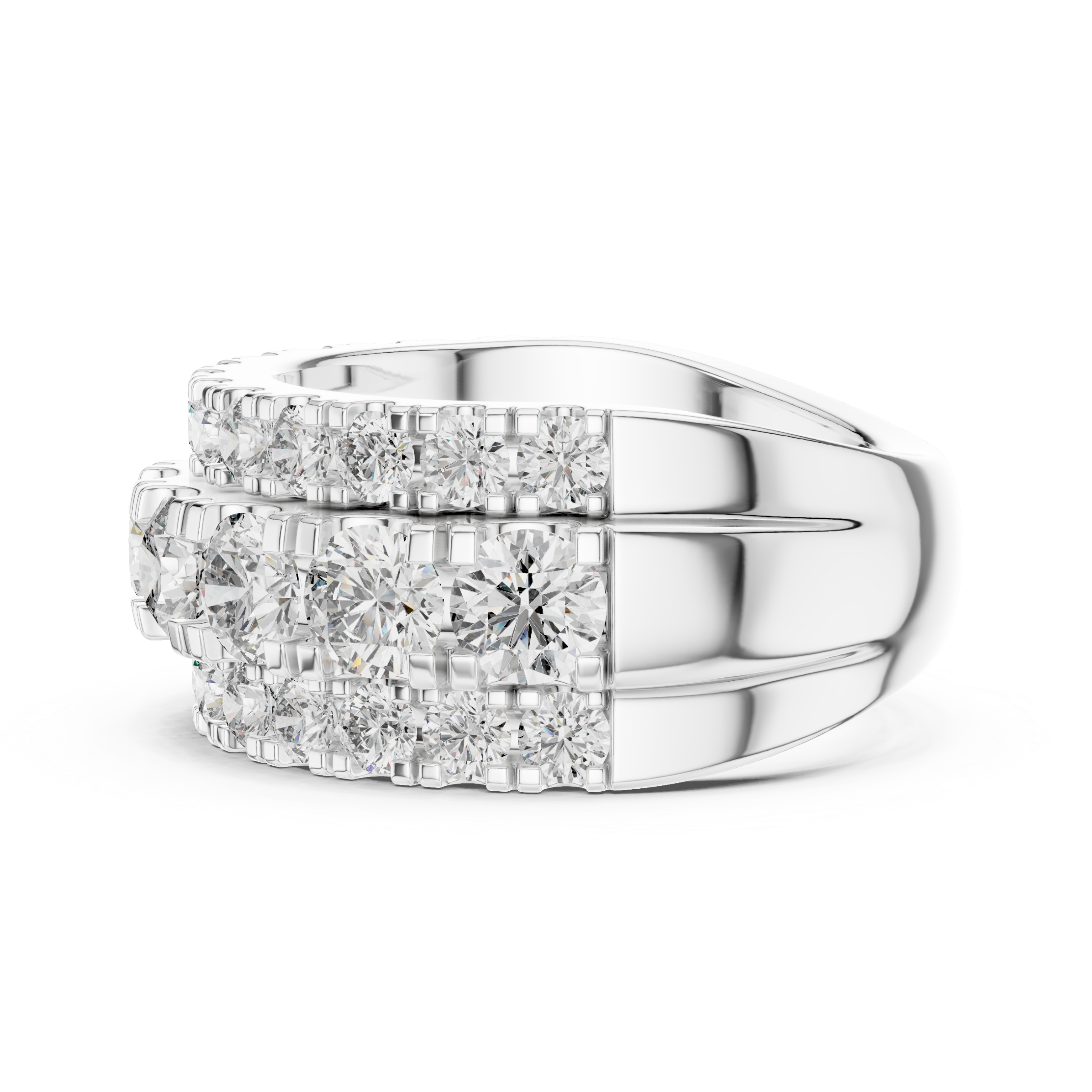 Chic Baguette Diamond Ring