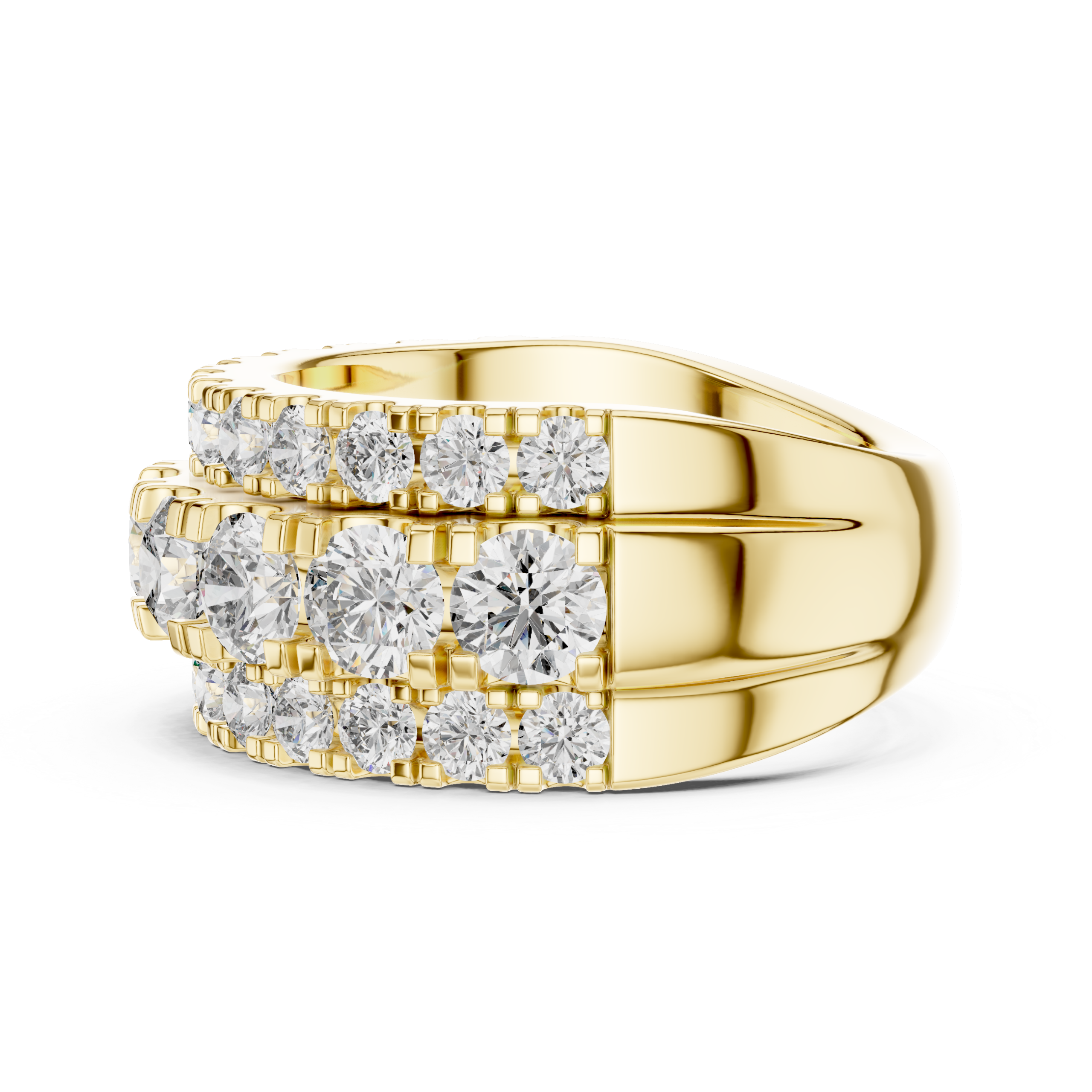 Chic Baguette Diamond Ring